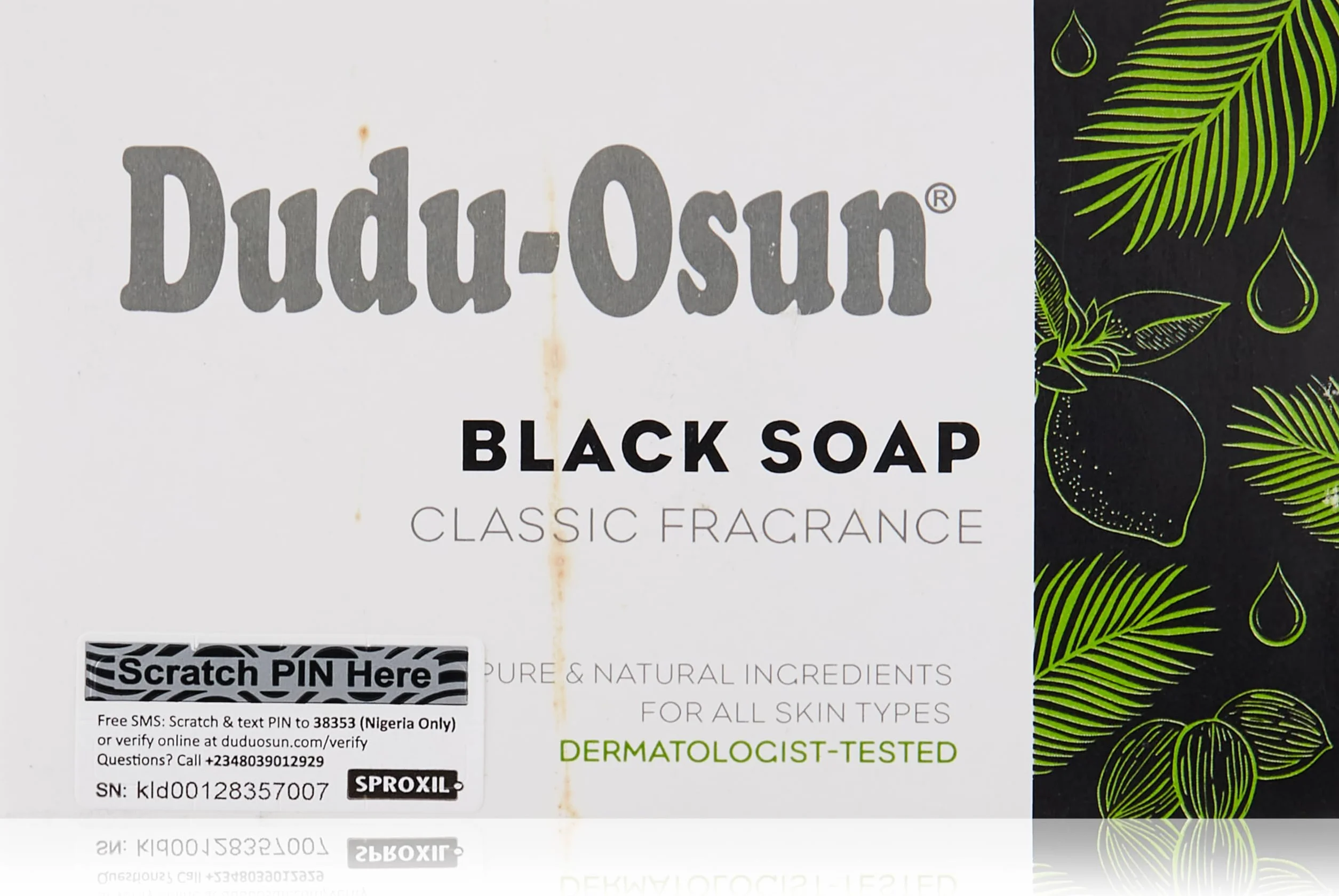 Dudu osun, Czarne mydło, 150 g