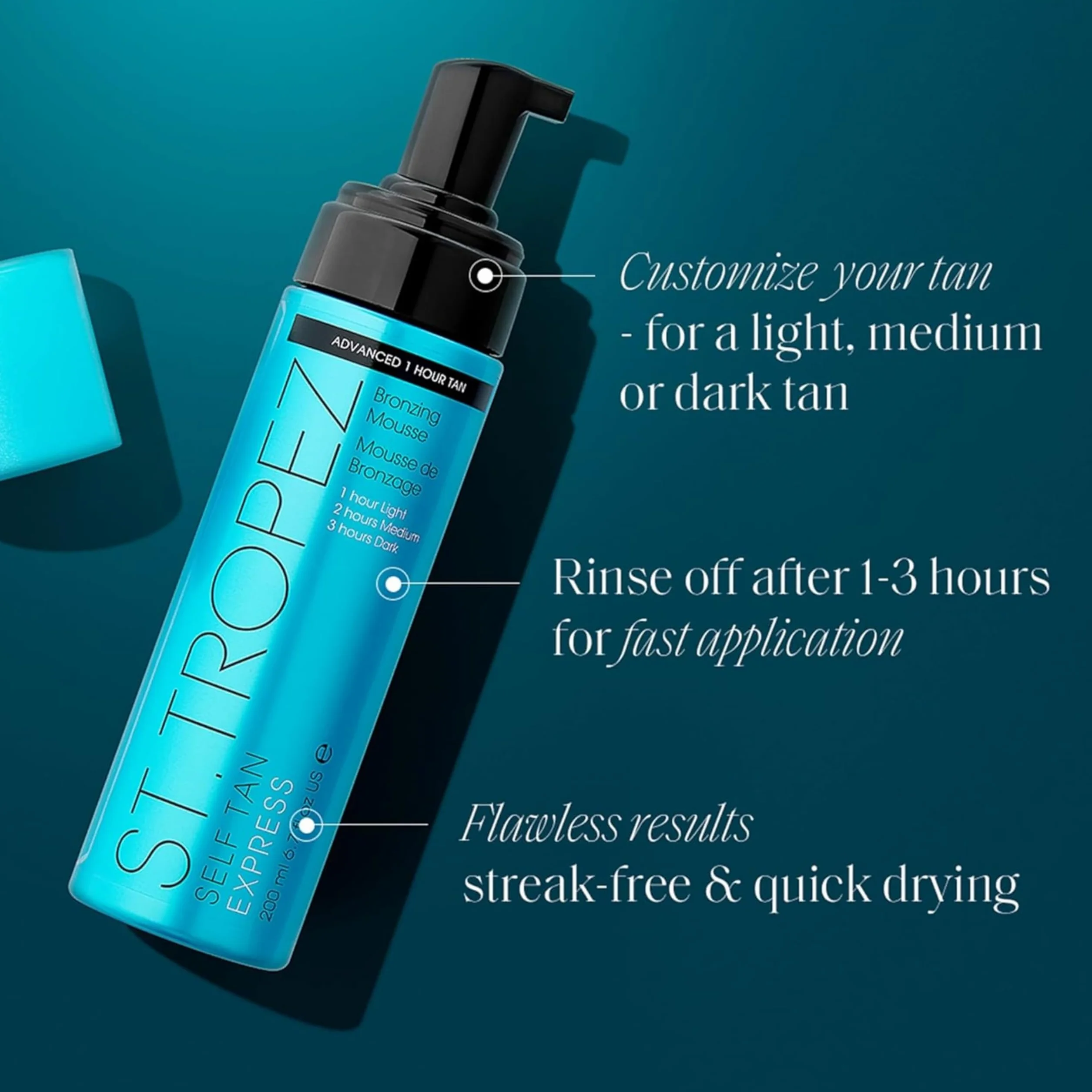 St.Tropez Self Tan Express Bronzing Mousse, 1 opakowanie (1 x 200 ml)