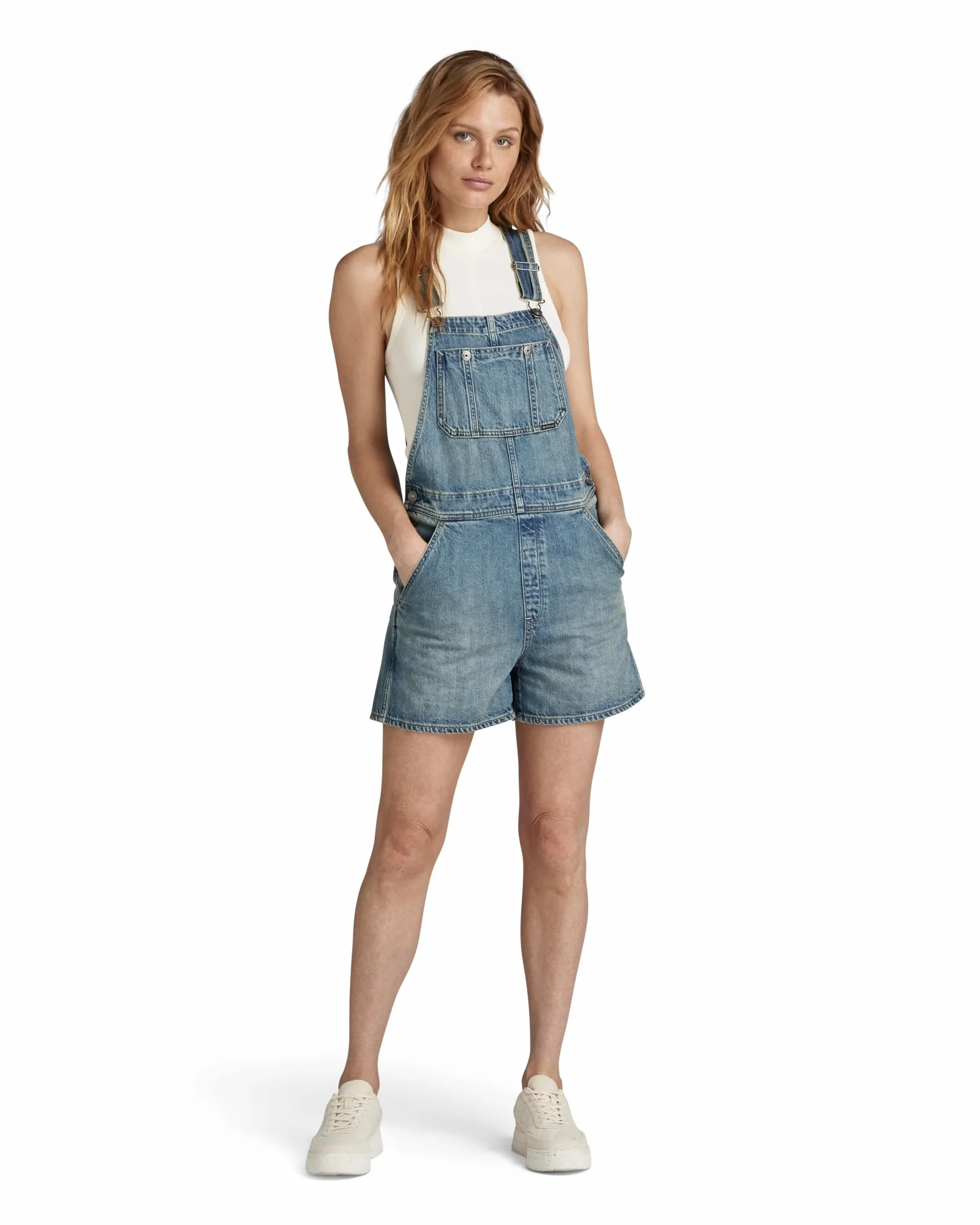 G-STAR RAW Short Dungaree, Niebieski (Antique Faded laguna D24388-D536-G325), S
