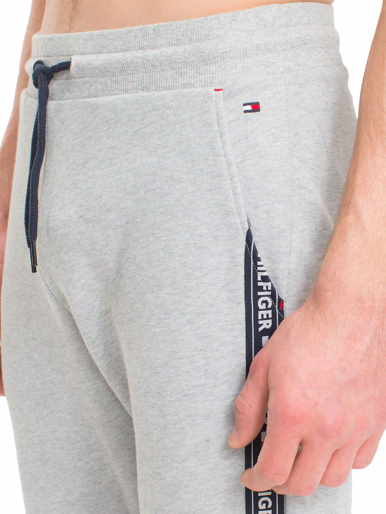 Tommy Hilfiger Mężczyźni TRACK PANT HWK Spodnie Termiczne, Jasnoszary, L
