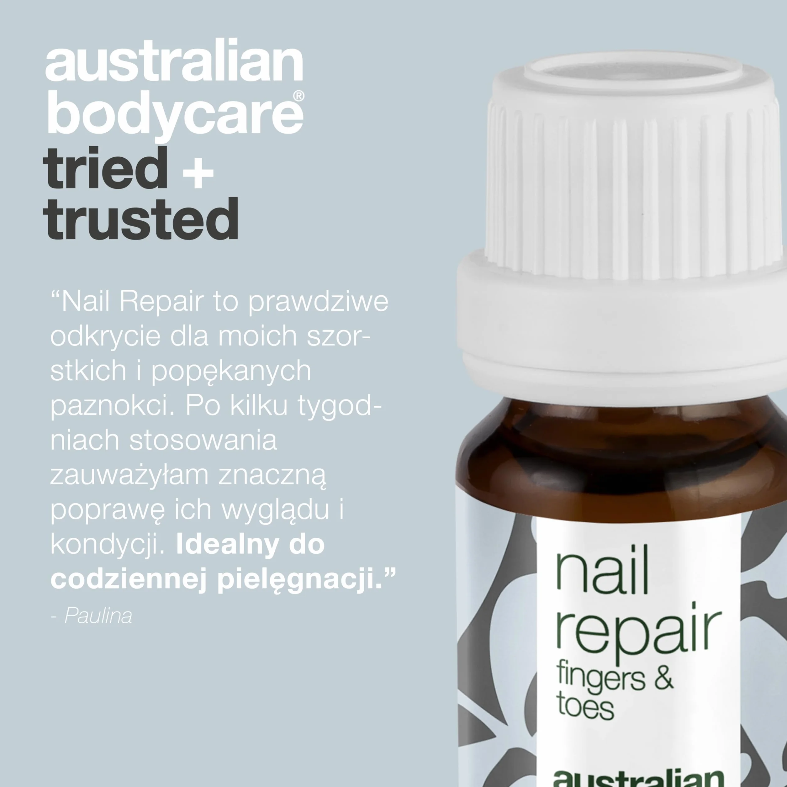 Australian Bodycare Nail Repair, 10ml | Pielęgnacja paznokci przebarwionych | Pomaga w oczysczaniu paznokcia i pielęgnacji grzybicy | z 100% naturalnym Olejkiem z Drzewa Herbacianego i witaminą E