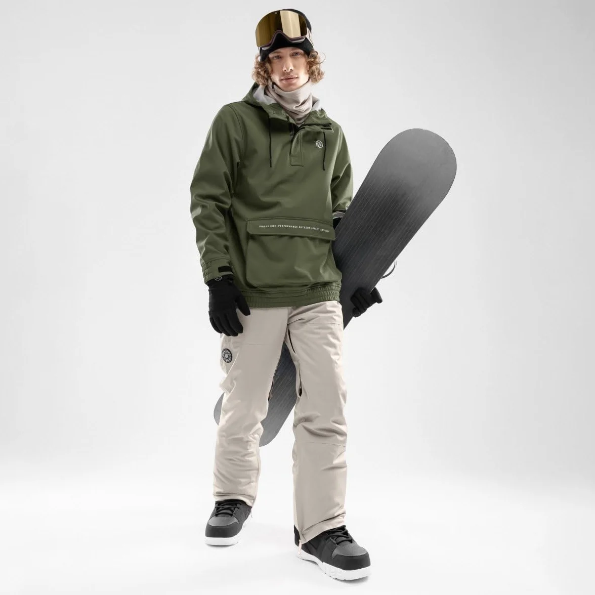 SIROKO - Kurtka Snowboardowa z Kieszenią Kangurką Siroko W3 Robson