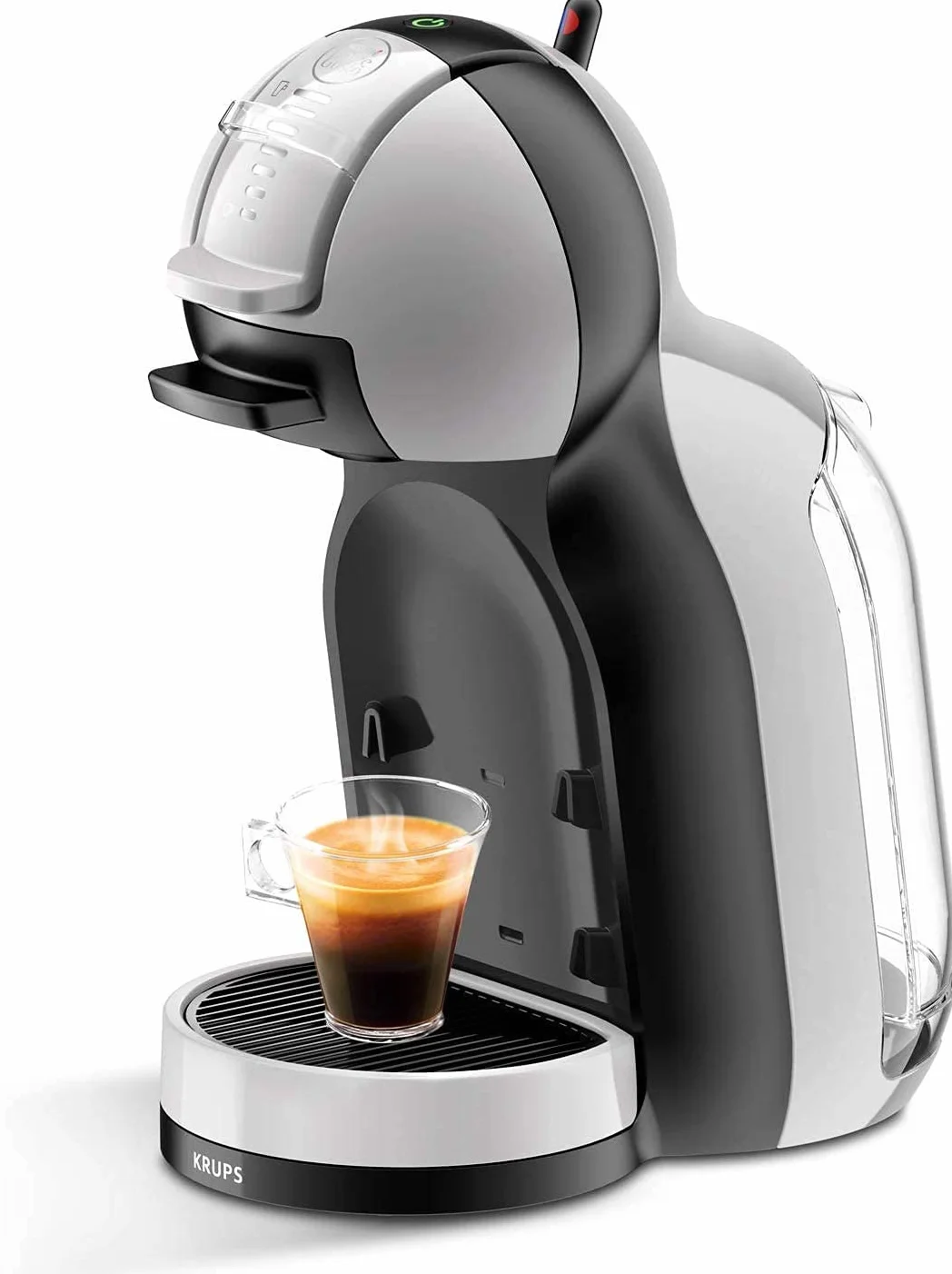 KRUPS NESCAFE Dolce Gusto Gusto Mini Me automatyczny ekspres do kawy Play and Select, 0,8 litra, szary/czarny - KP123B40