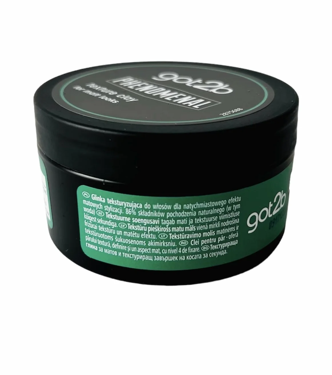 got2b Phenomenal Texture Clay Halt 5 (100 ml), wosk do włosów dla mężczyzn nadaje wyjątkowy matowy styl fryzjerski, nadaje się do krótszych włosów, wegańska formuła