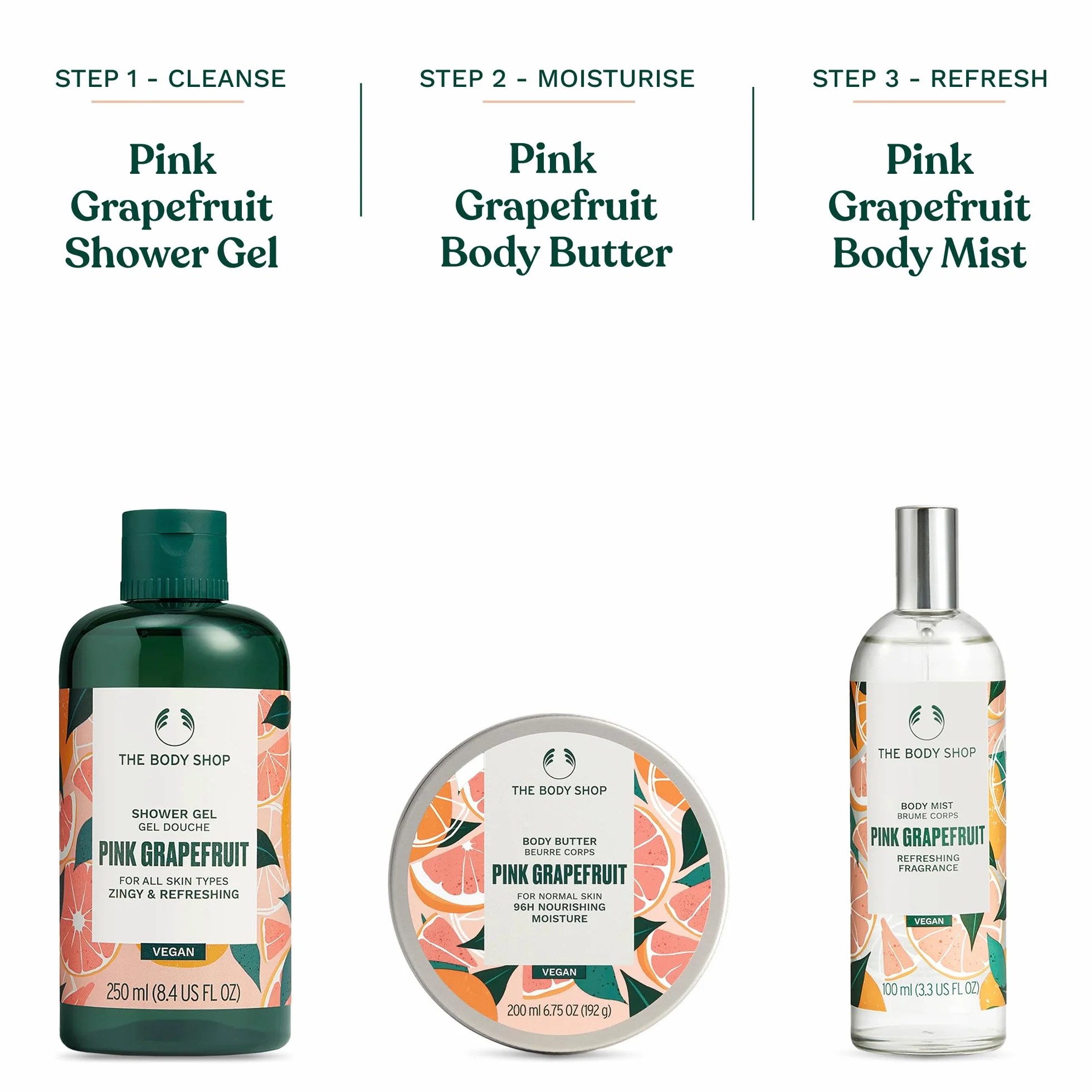 The Body Shop Masło do ciała, uniseks, różowy grejpfrut, 200 ml, 1 opakowanie (1 x 200 ml)