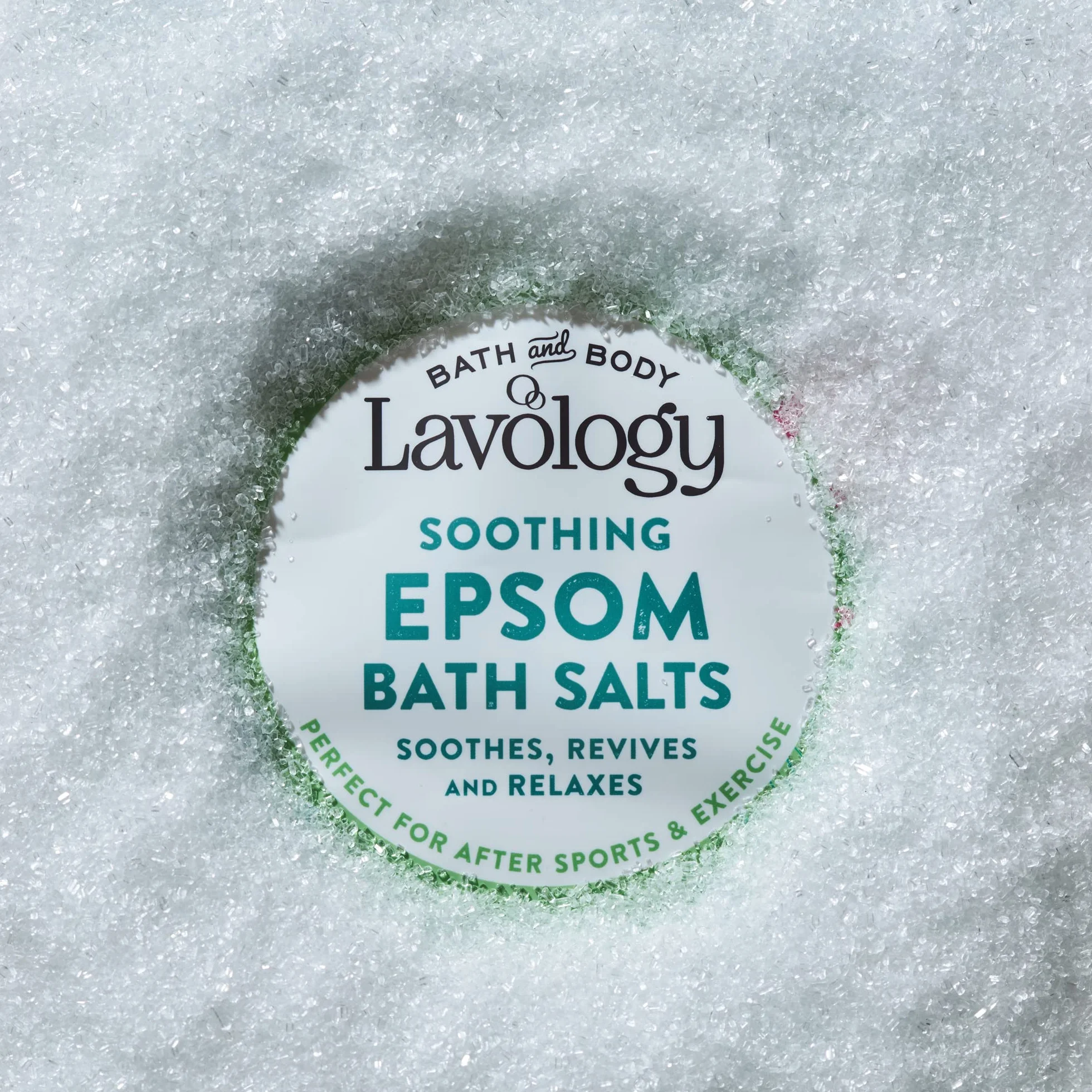Lavology Epsom sól do kąpieli, wszystkie naturalne składniki, kojące, relaksujące, 1 kg