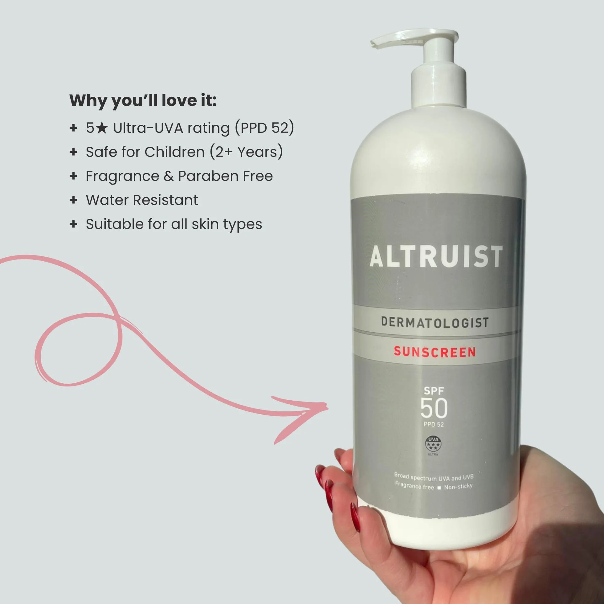 ALTRUIST Sunscreen SPF50 1 l