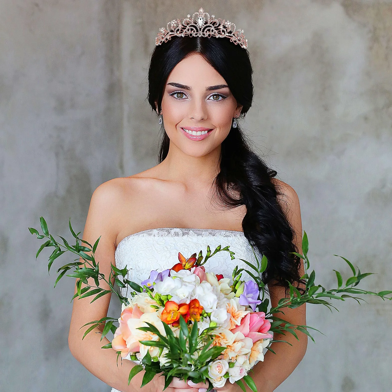 Korona księżniczki, diadem, dla kobiet, diadem, kryształowa tiara, korona księżniczki, elegancka korona księżniczki, biżuteria dla panny młodej, stras, opaska na czoło, prezent dla kobiet, na wesele