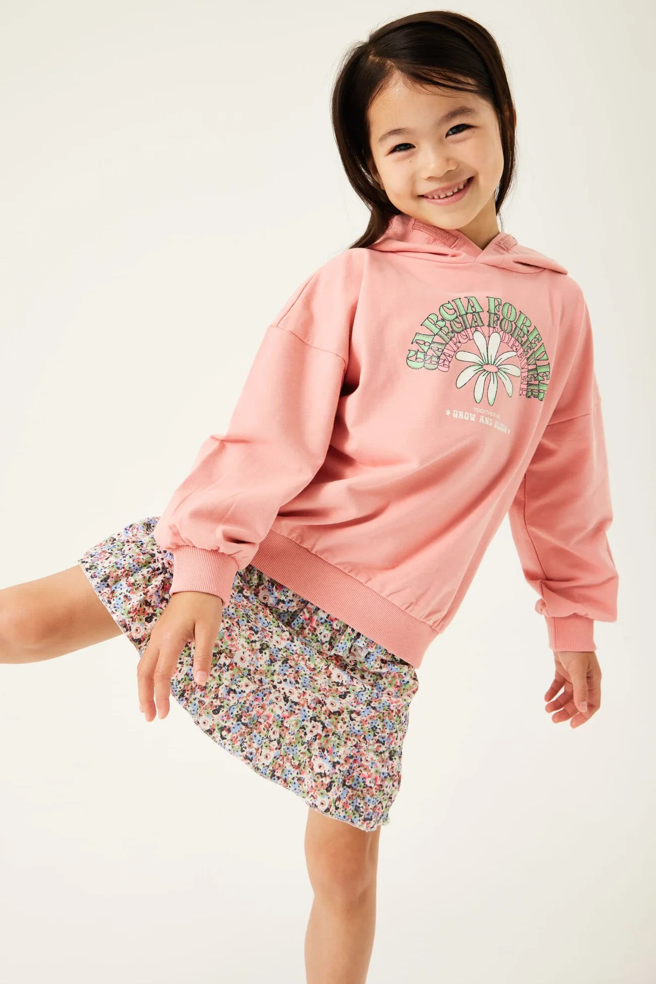 Garcia Kids Dziewczęca bluza, Candy pink, 104/110, Candy Pink, 104 cm