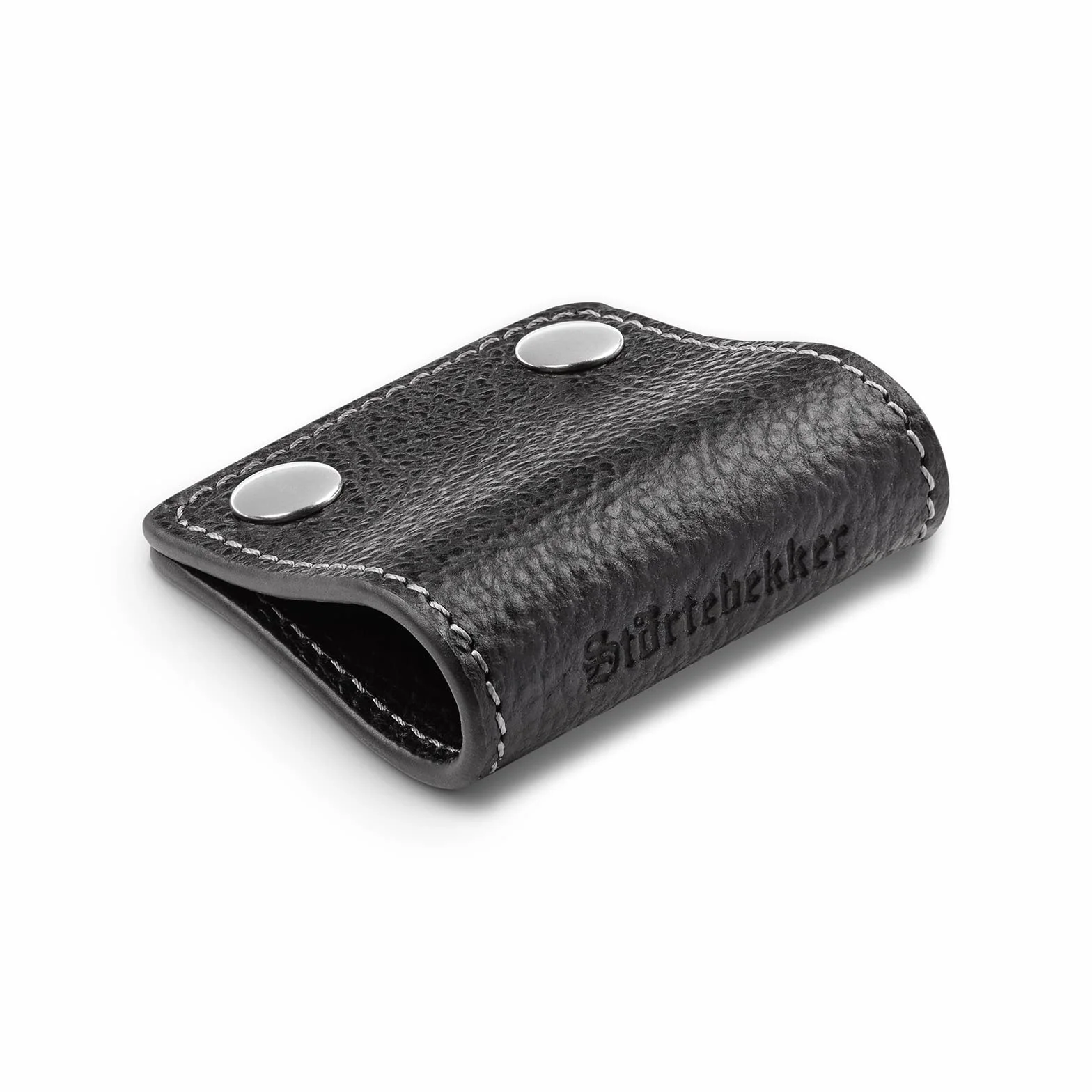 Störtebekker Premium ochrona golarki, skóra bydlęca, unisex, dla dorosłych, czarna, klasyczna
