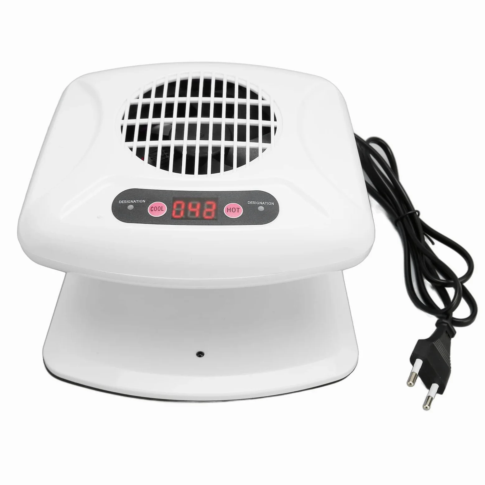Suszarka do Paznokci na Powietrze do Obu Rąk i Stóp 300w Air Nail Fan Suszarka Nadmuchowa do Zwykłego Lakieru do Paznokci z Gorącym i Chłodnym, Automatycznym Użyciem