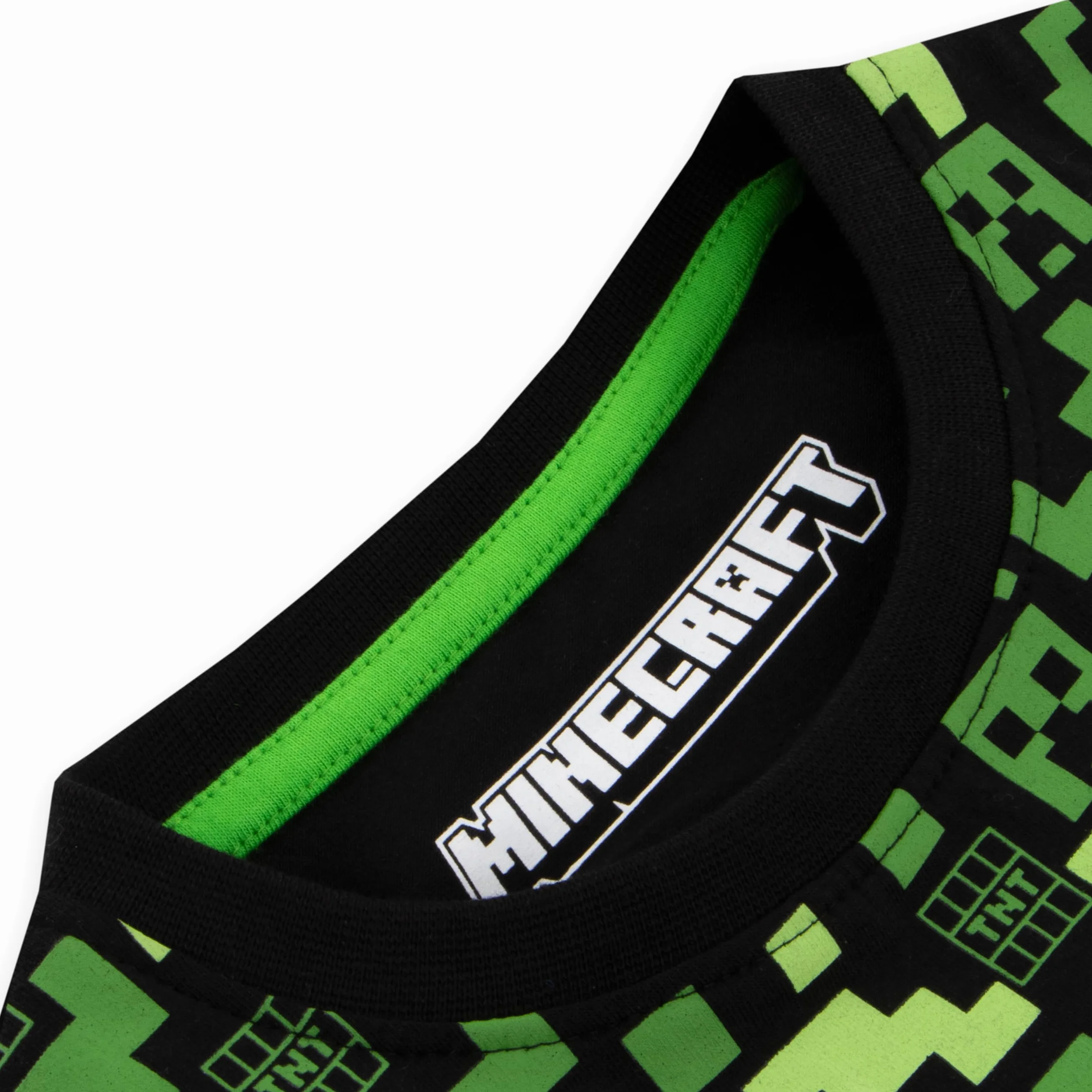 Minecraft Koszulka i Szorty | Strój Creepera Dla Chłopców | Koszulka i Szorty Dla Gracza | Ubrania Dla Graczy