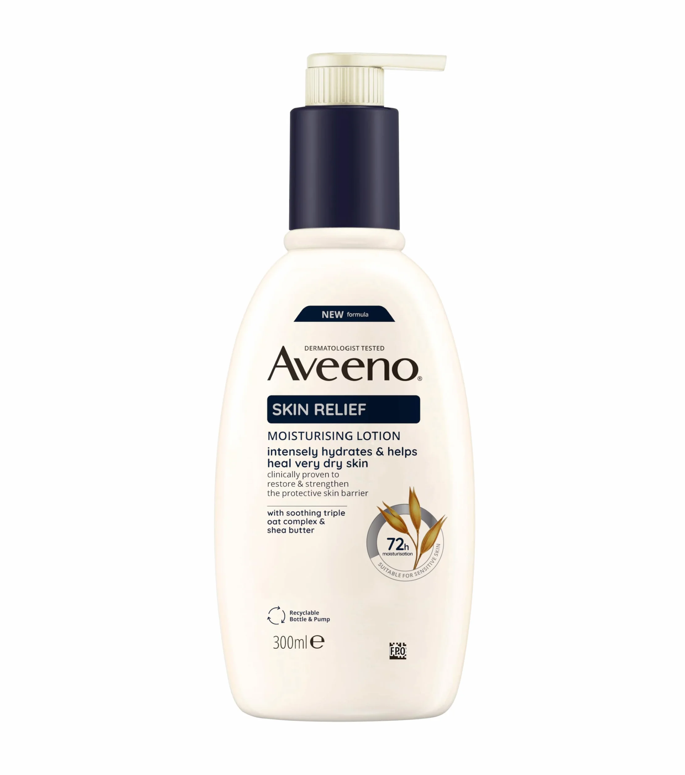 Aveeno Skin Relief nawilżający balsam do ciała 300 ml bezzapachowy do bardzo suchej skóry z owsem i masłem shea