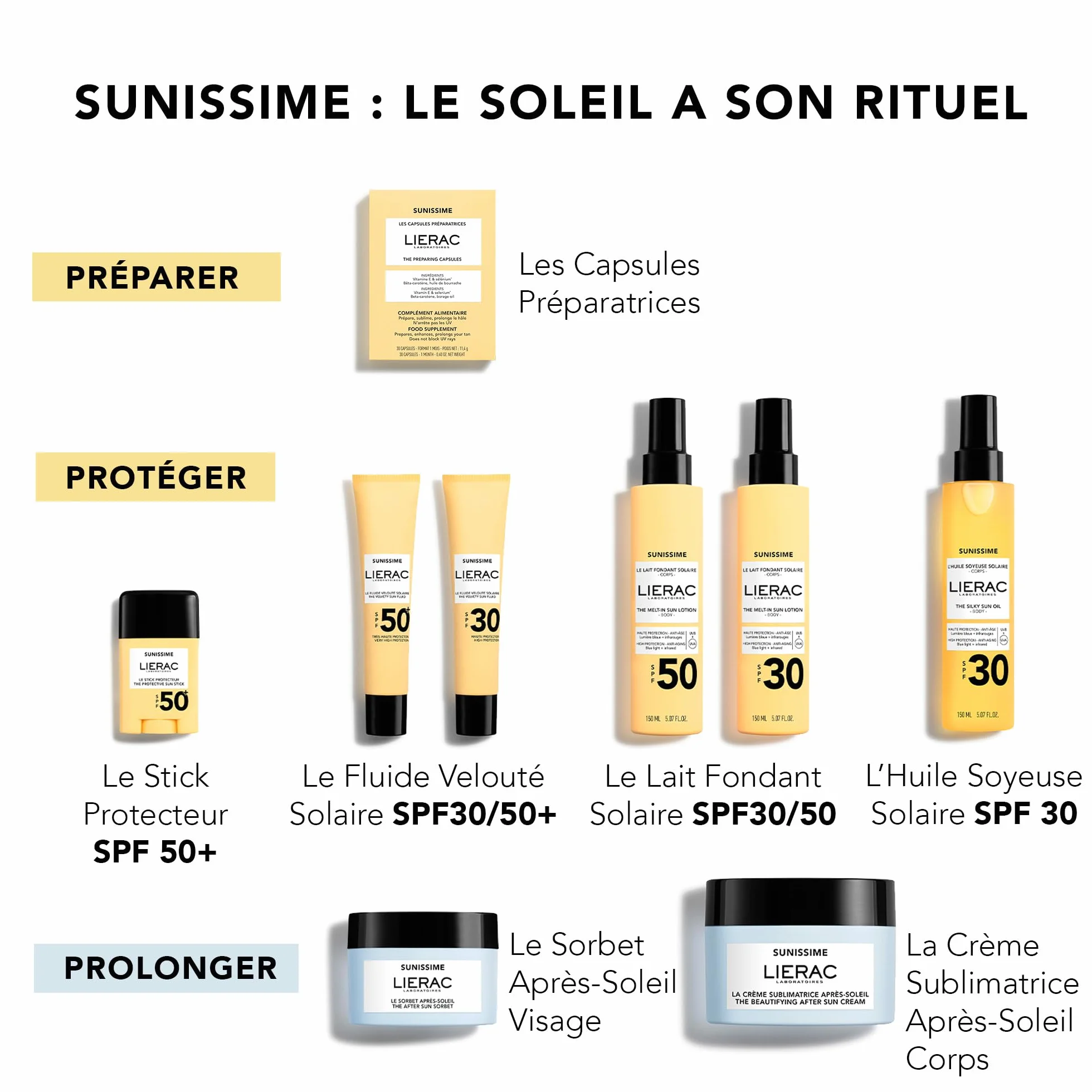 Lierac - Sunissime - Le Sorbet po opalaniu do twarzy 50ml - Pielęgnacja twarzy - Nawilża - Przeciw starzeniu - Koi - Wspaniała opalenizna - Przedłużona