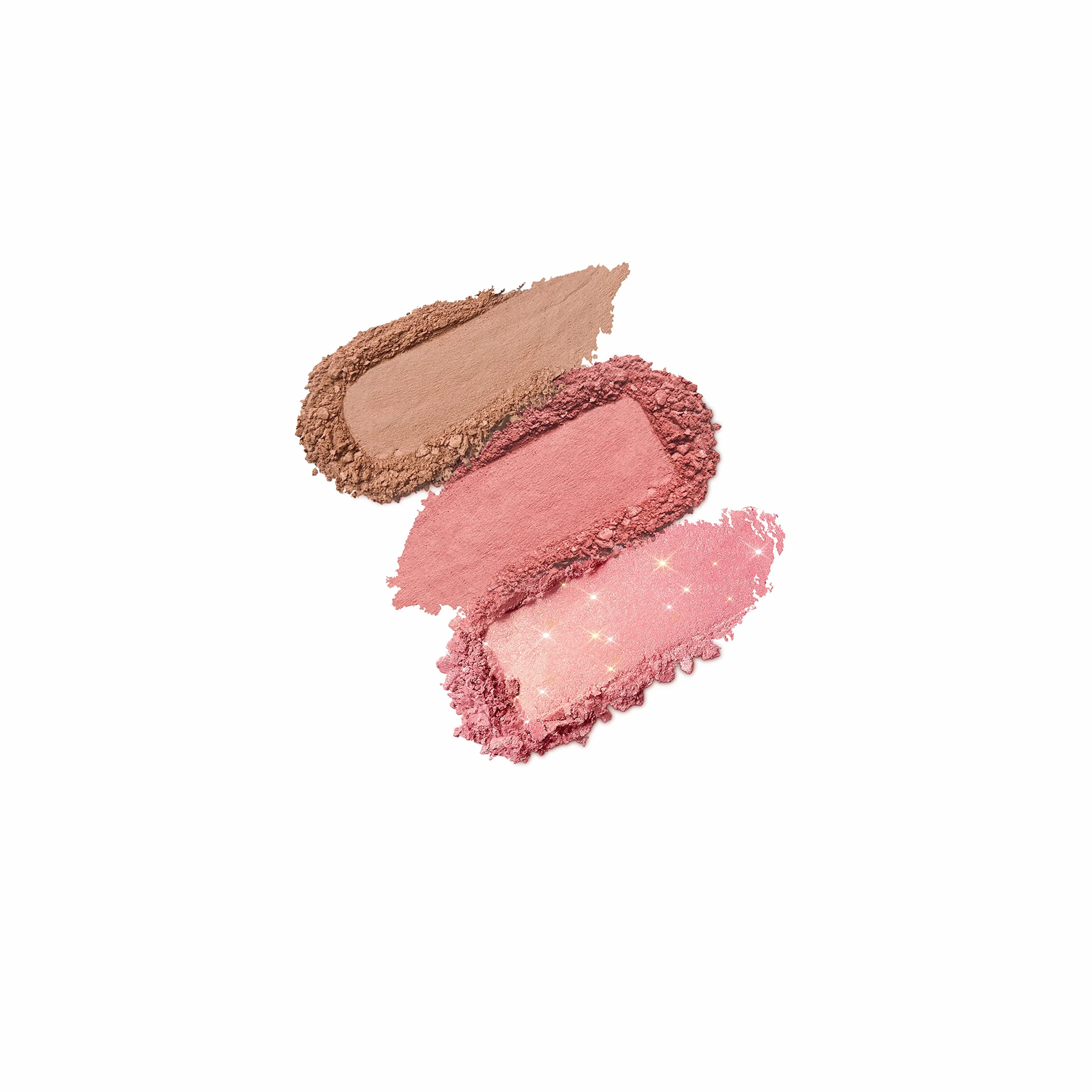 KIKO Milano Multi Finish Trio Blush & Bronzer Palette 02 | Paleta twarzy z 1 bronierem i 2 różami w matowych i metalicznych wykończeniach