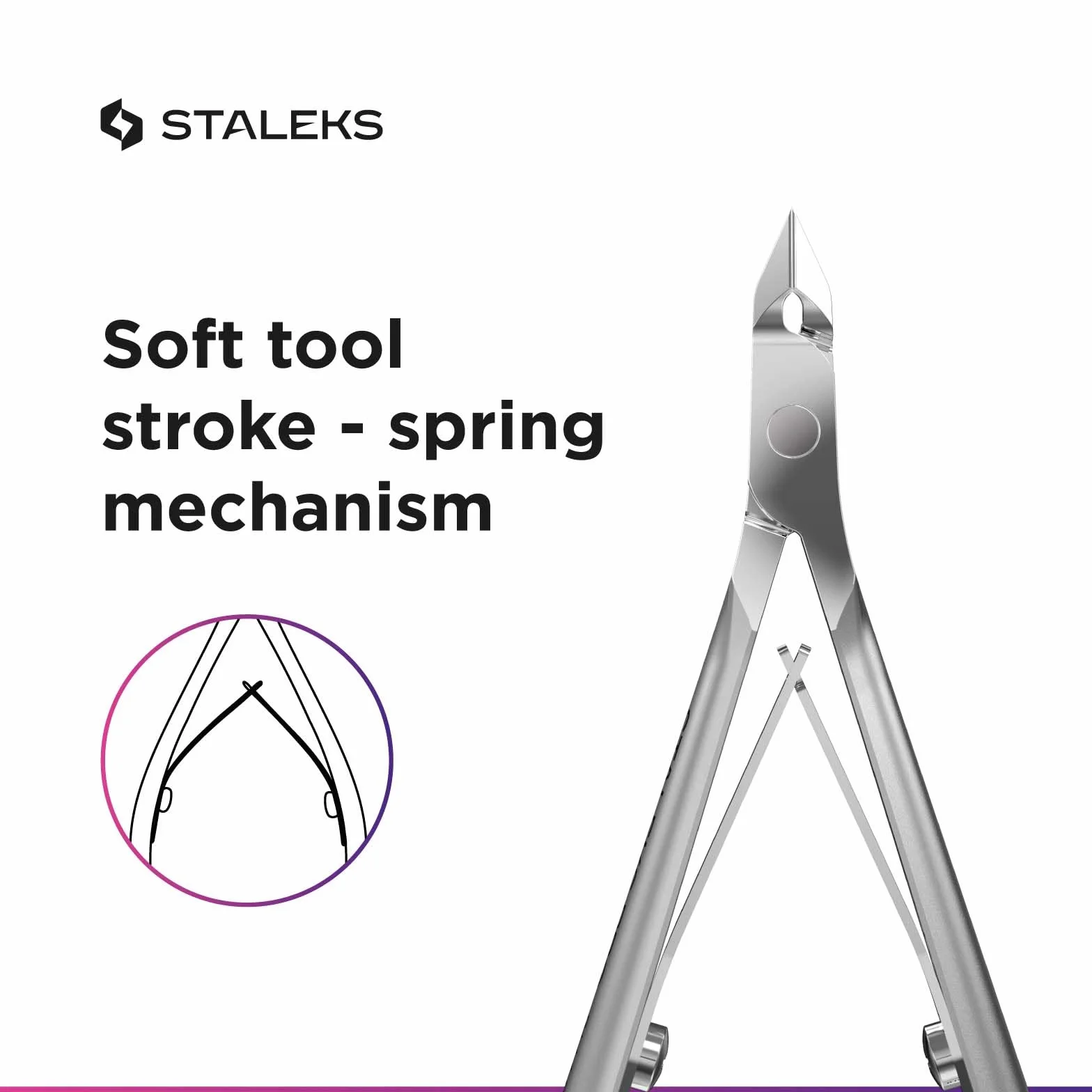STALEKS PRO Smart 10 Szczypce do skórek (długość ostrza - 7 mm) NS-10-7