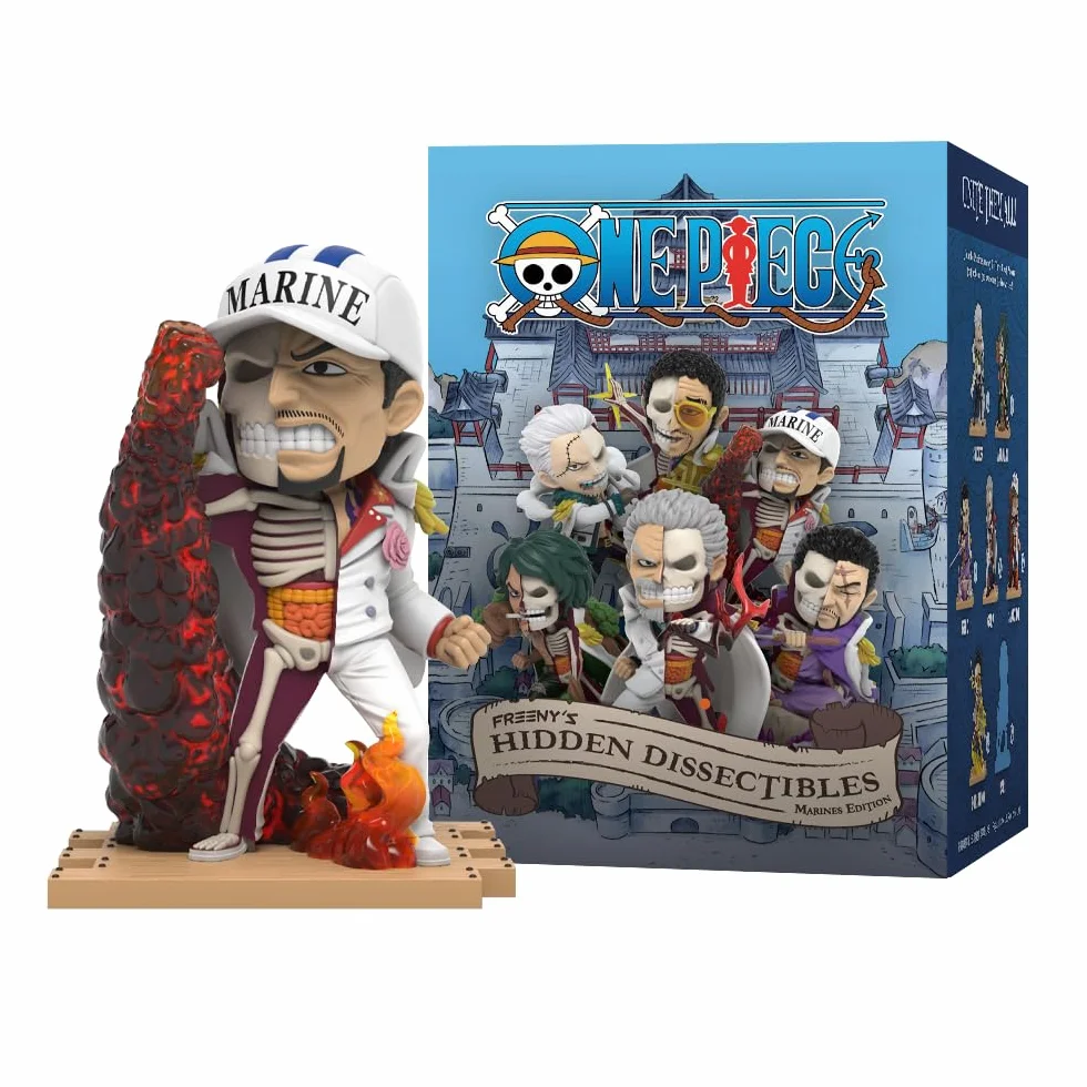 Mighty Jaxx Freeny's Hidden Dissectibles One Piece Series 8 (Marines Edition) | Figurki kolekcjonerskie Blind Box, każde opakowanie zawiera losową figurkę