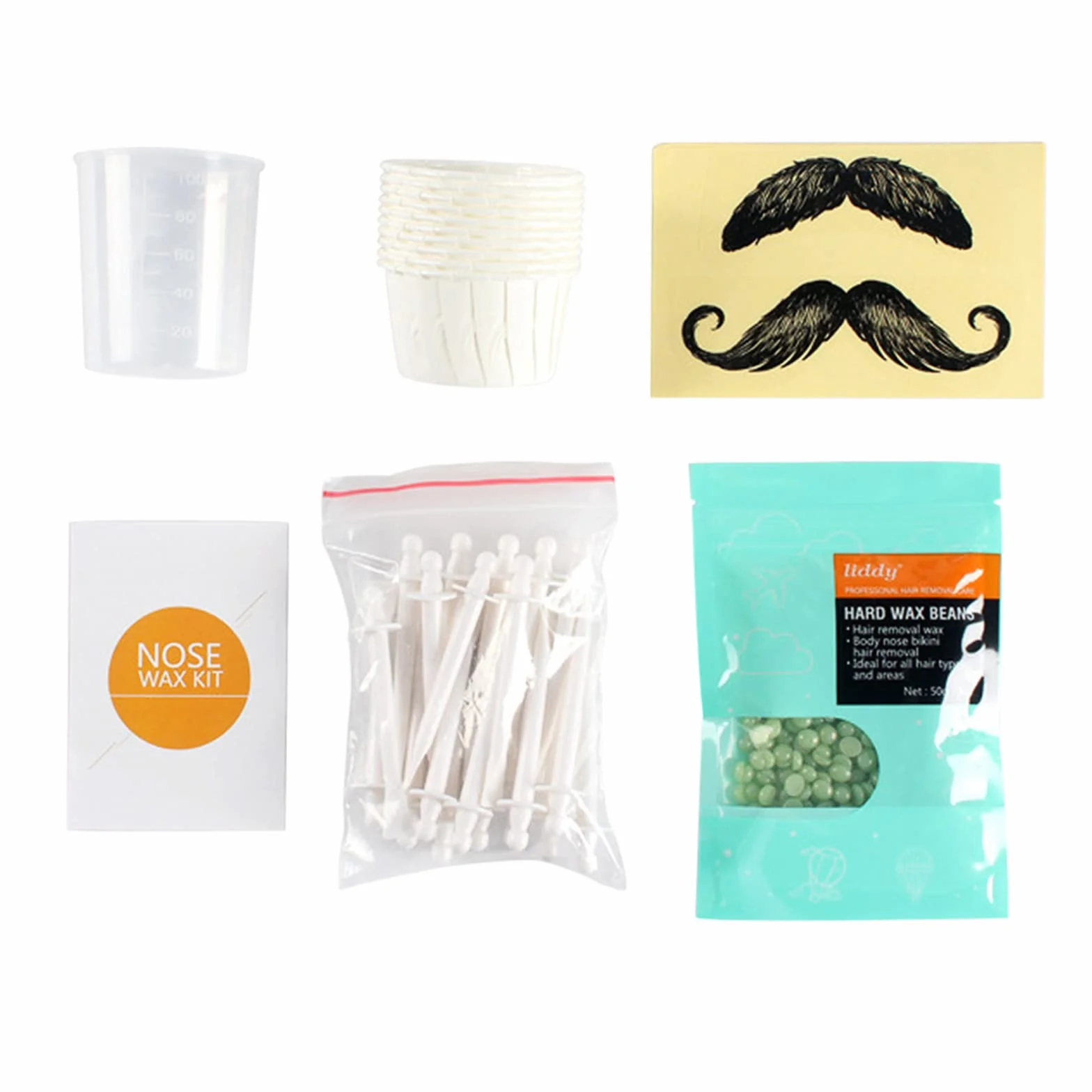 Wosk do włosów w nosie dla mężczyzn i kobiet Zestaw wosku do usuwania włosów w nosie Usuwacz włosów z nosa Wosk do włosów w nosie Nose Wax Set - Bezpieczny Szybki Bezbolesny