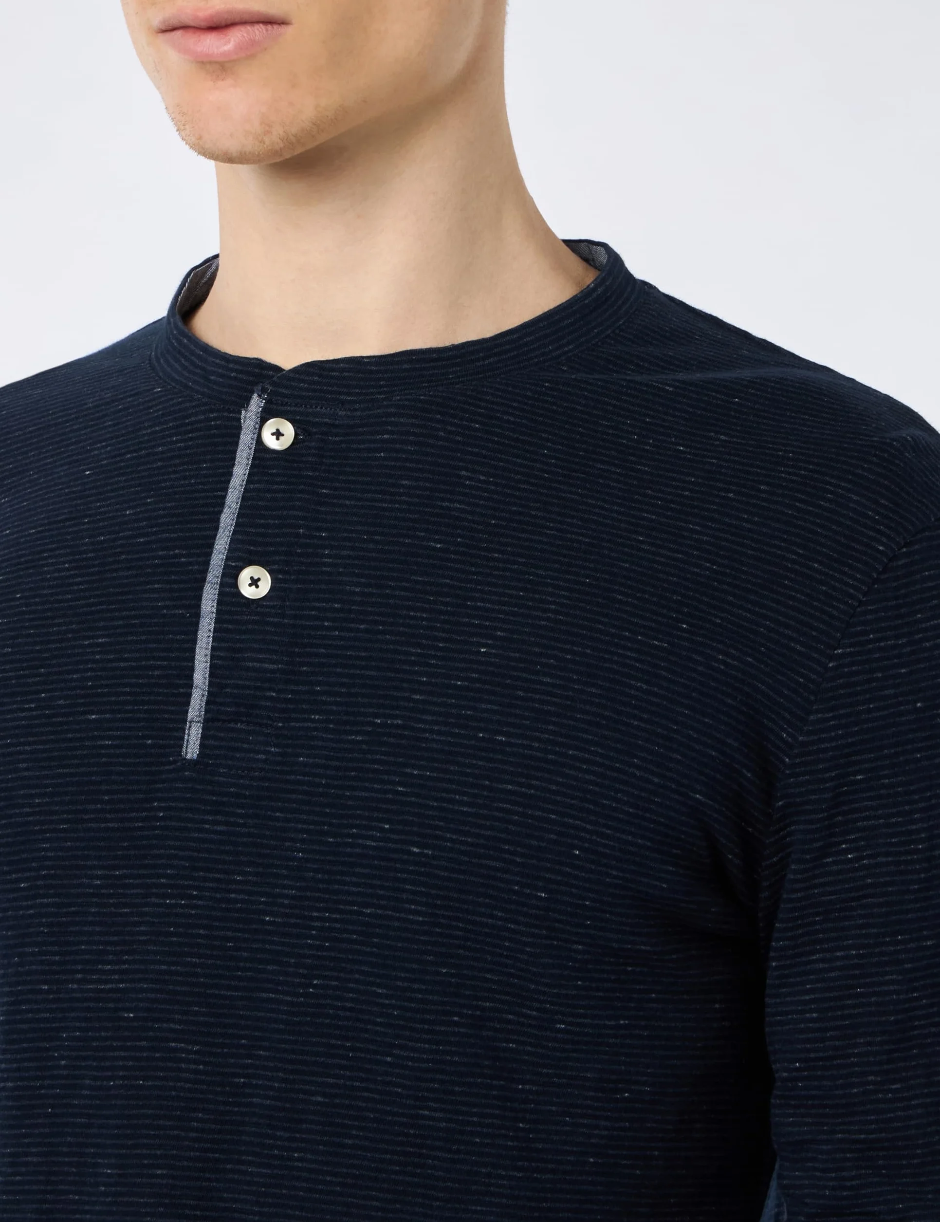 s.Oliver koszulka henley z długim rękawem Mężczyźni 2141474