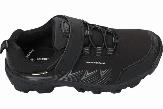 WT246 ORYGINALNE SOLIDNE TREKKINGI BUTY SPORTOWE DZIECIĘCE SOFTSHELL RZEP BK 32