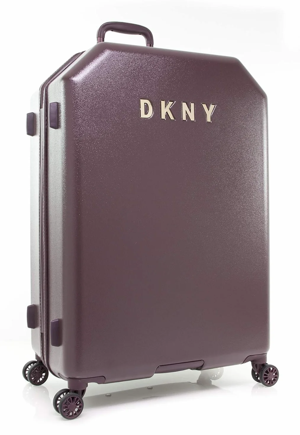 DKNY Metalowe logo, Aufrecht, mit 8 spinnrollen, Gepäck, Burgund, 30 Inch Upright, Allure