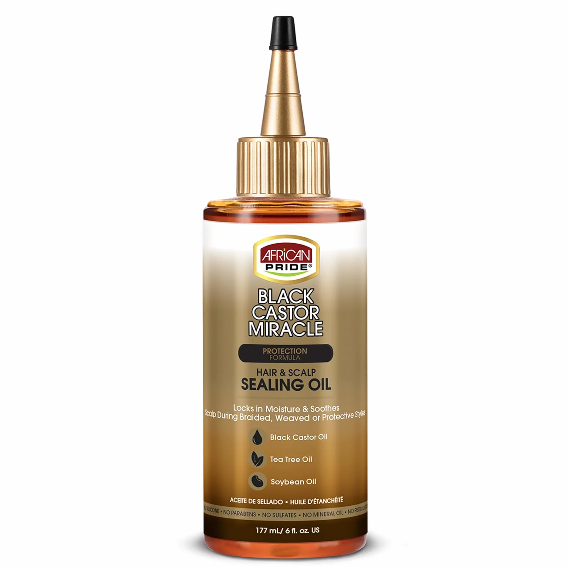 African Pride Black Castor Hair & Scalp Sealing Oil