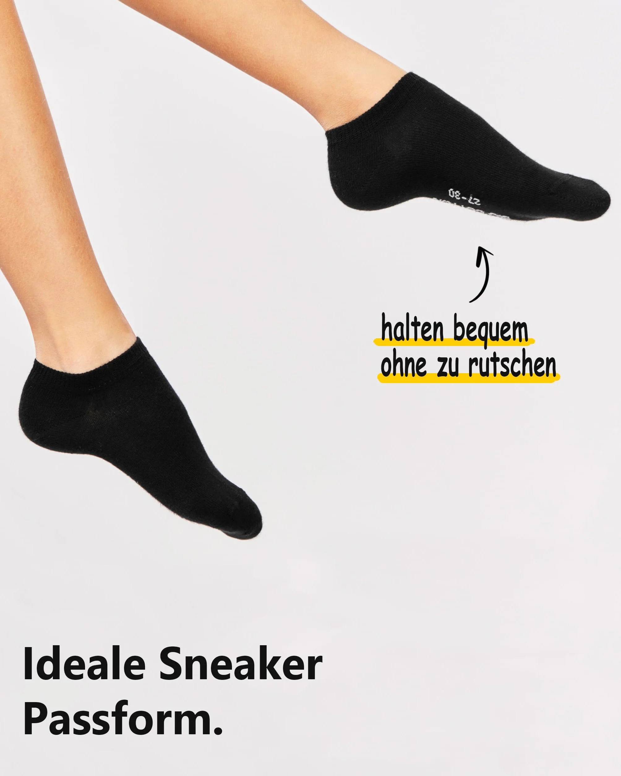 8/12 par dziecięcych skarpet do sneakersów, w 100% z uprawy ekologicznej, dla chłopców i dziewczynek, bez szwów (model: Biolivia)
