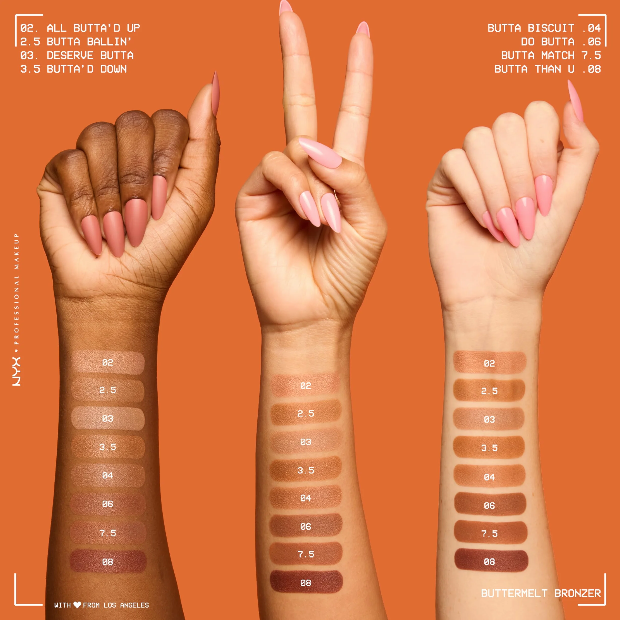 NYX Professional Makeup Bronzer, dla opalonego i promiennego wyglądu, utrzymuje się do 12 h, odporny na rozmazywanie, bez transferu, motyla