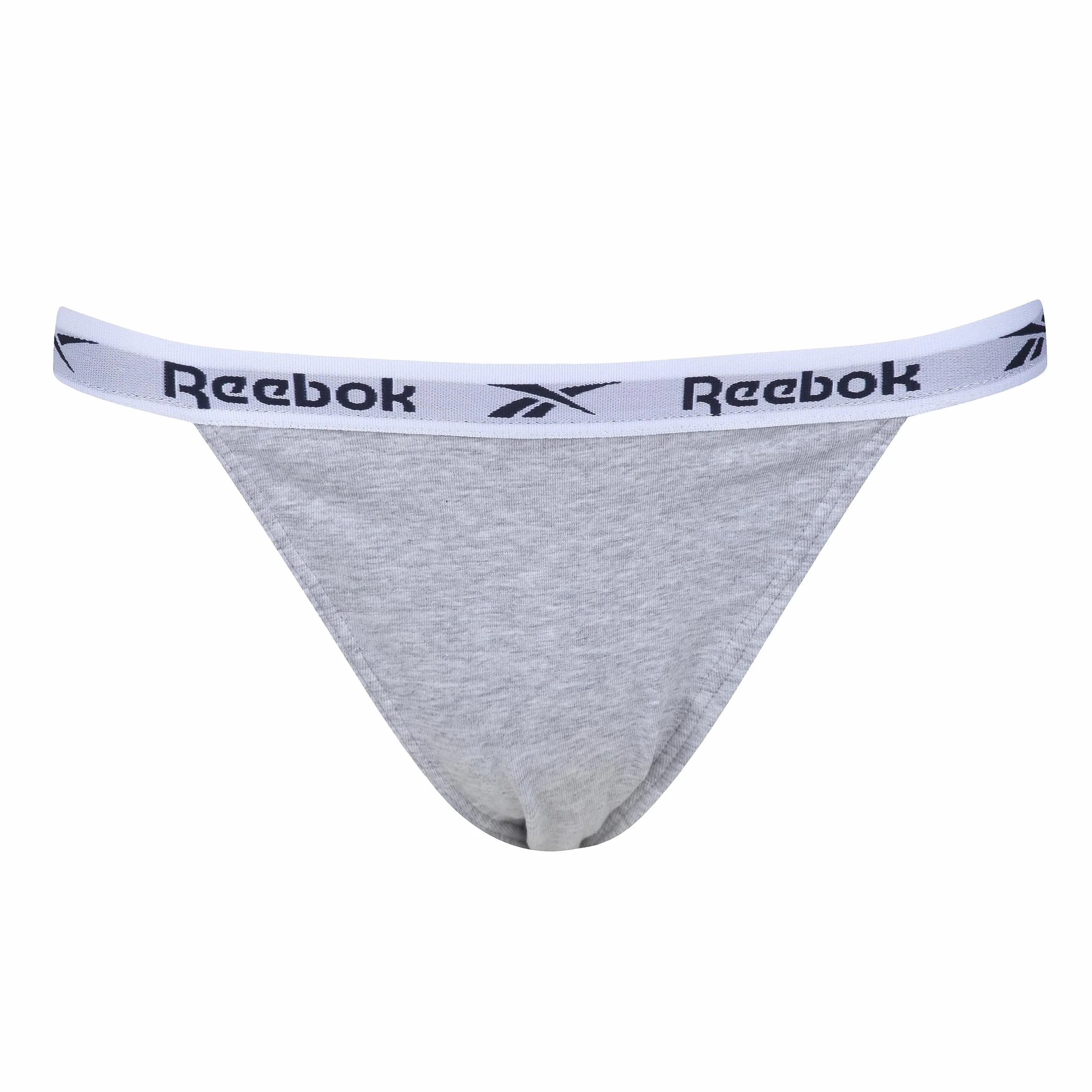 Reebok Figi Kobiety Damen Reebok Tanga-slips In Navy/Print/Grau - Packung Mit 3 Stück