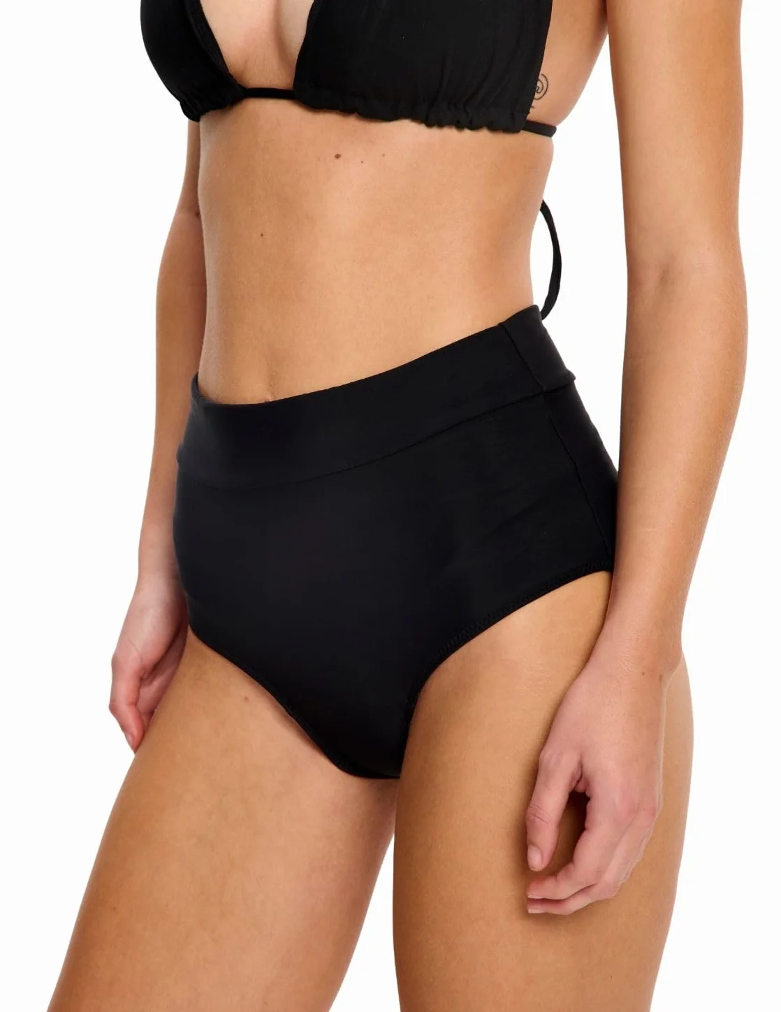 Modibodi Damski strój kąpielowy z wysokim stanem niższe bikini absorpcja światła 20 ml szczelny okres pływania krótki strój kąpielowy bikini luźny krój