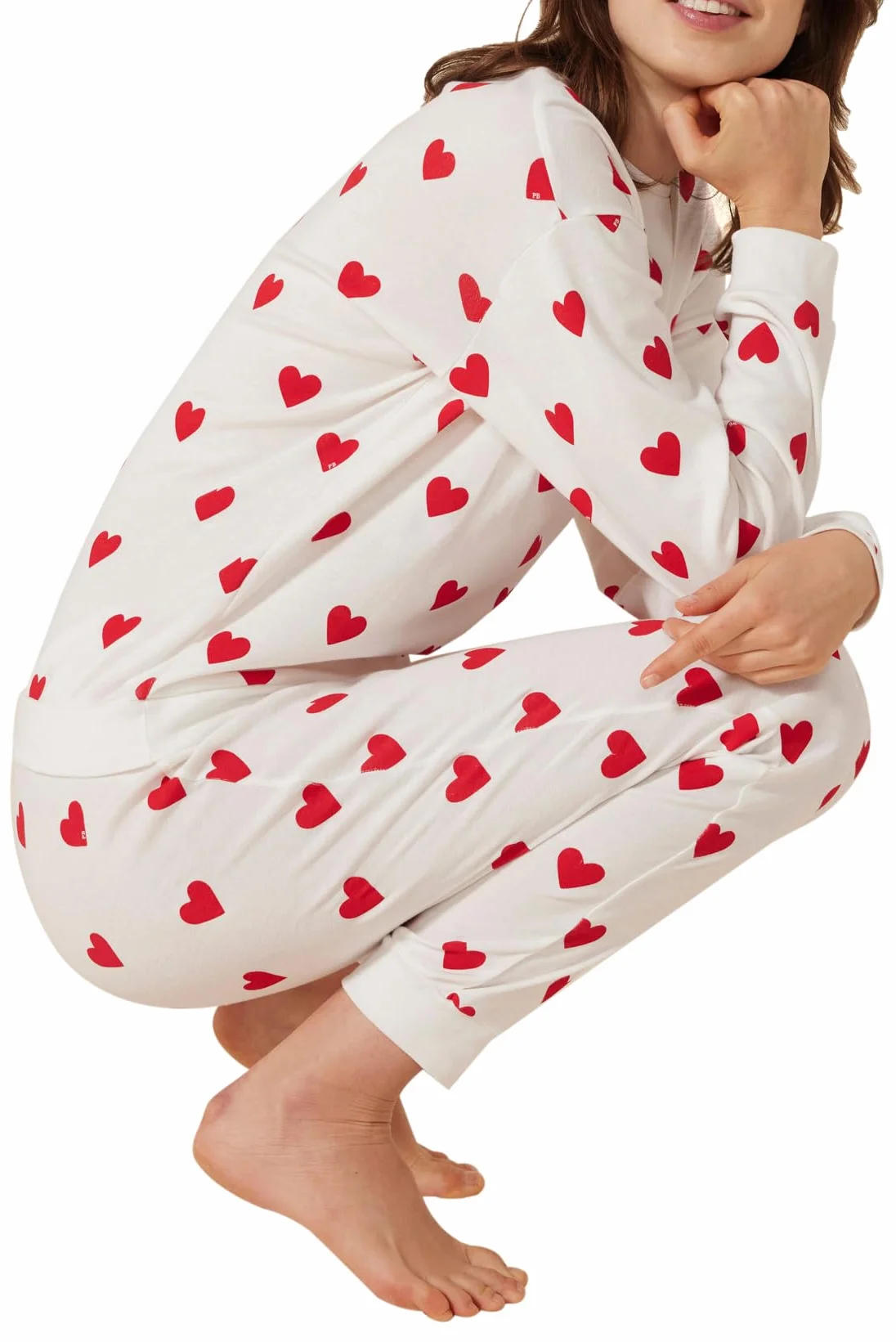 Petit Bateau Piżama z długim rękawem Kobiety A0b5u