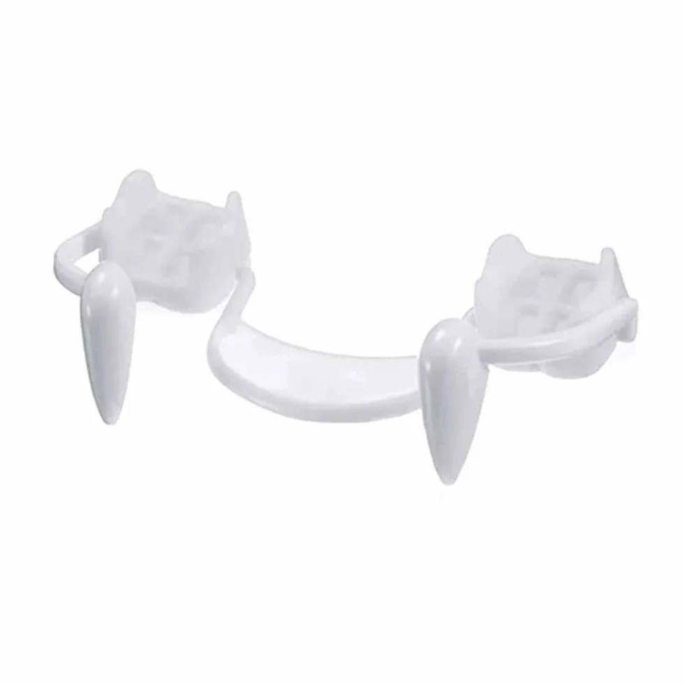 Chowane Kły Wampirów Kły Wampirów Miękkie Silikonowe Wysuwane Fałszywe Zęby Cosplay Protezy Halloween Party Rekwizyty Vampire Fangs