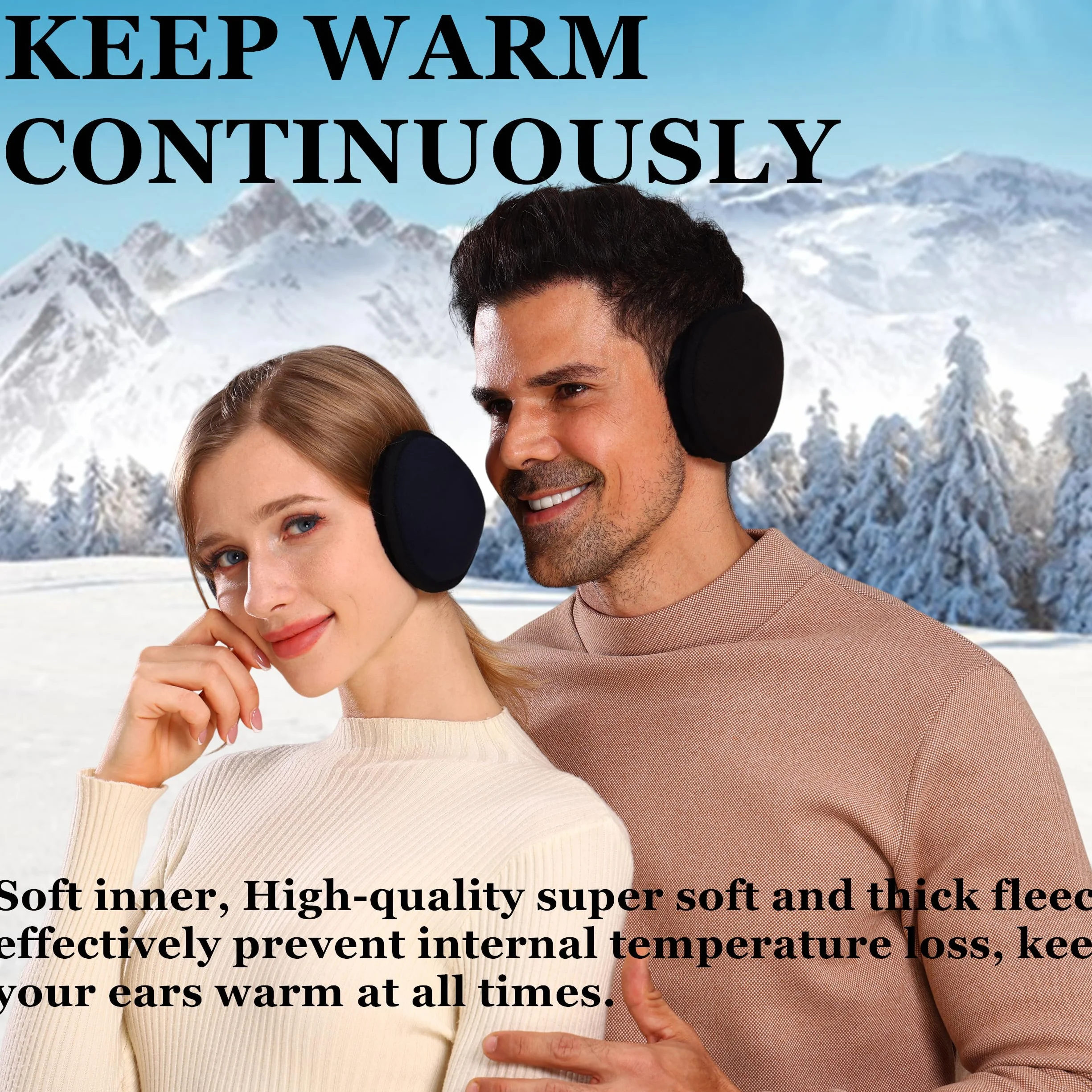 Unisex Ear Warmers dla kobiet Mężczyźni Nauszniki Winter Knit Polar Warm Earmuffs Winter Accessory