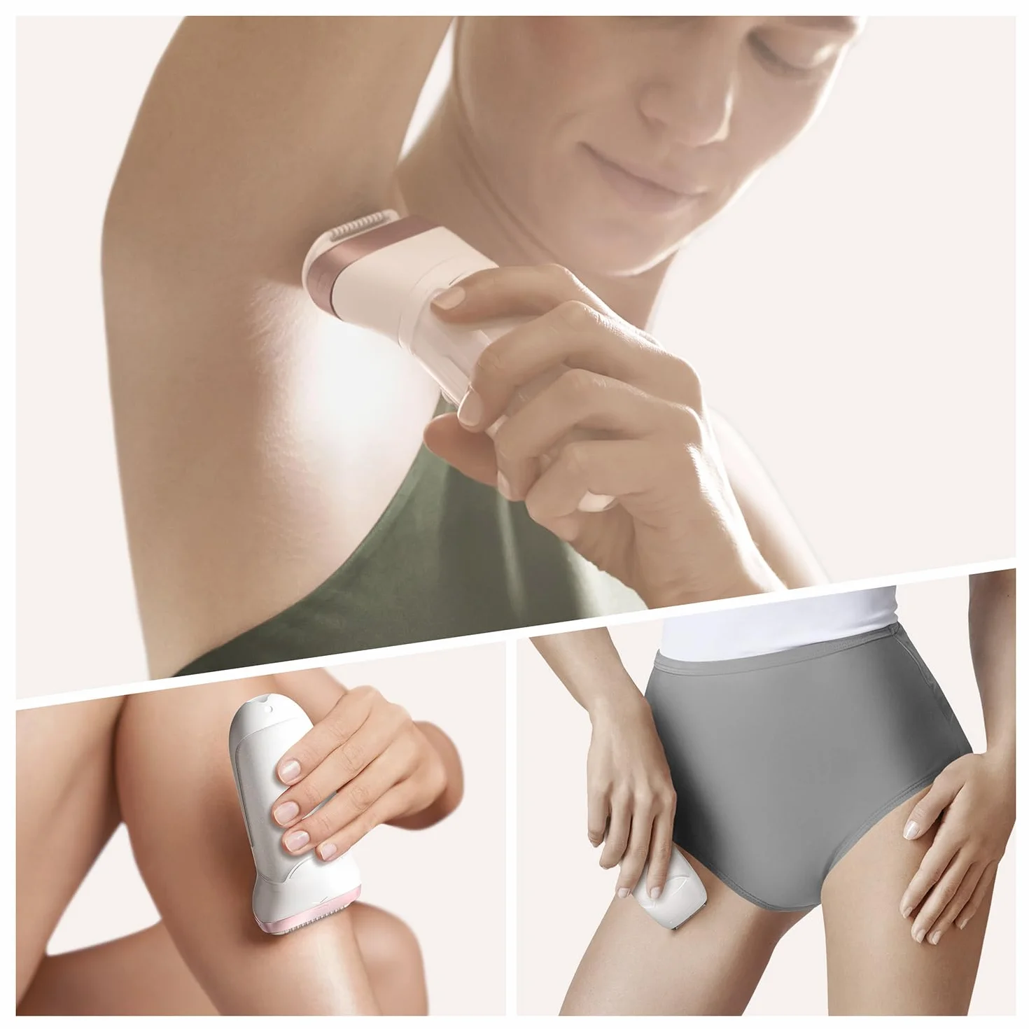 Braun Silk-Épil 9 9-720 4210201285267 Depilator, Różowe Złoto/Biały, 6 Elementów