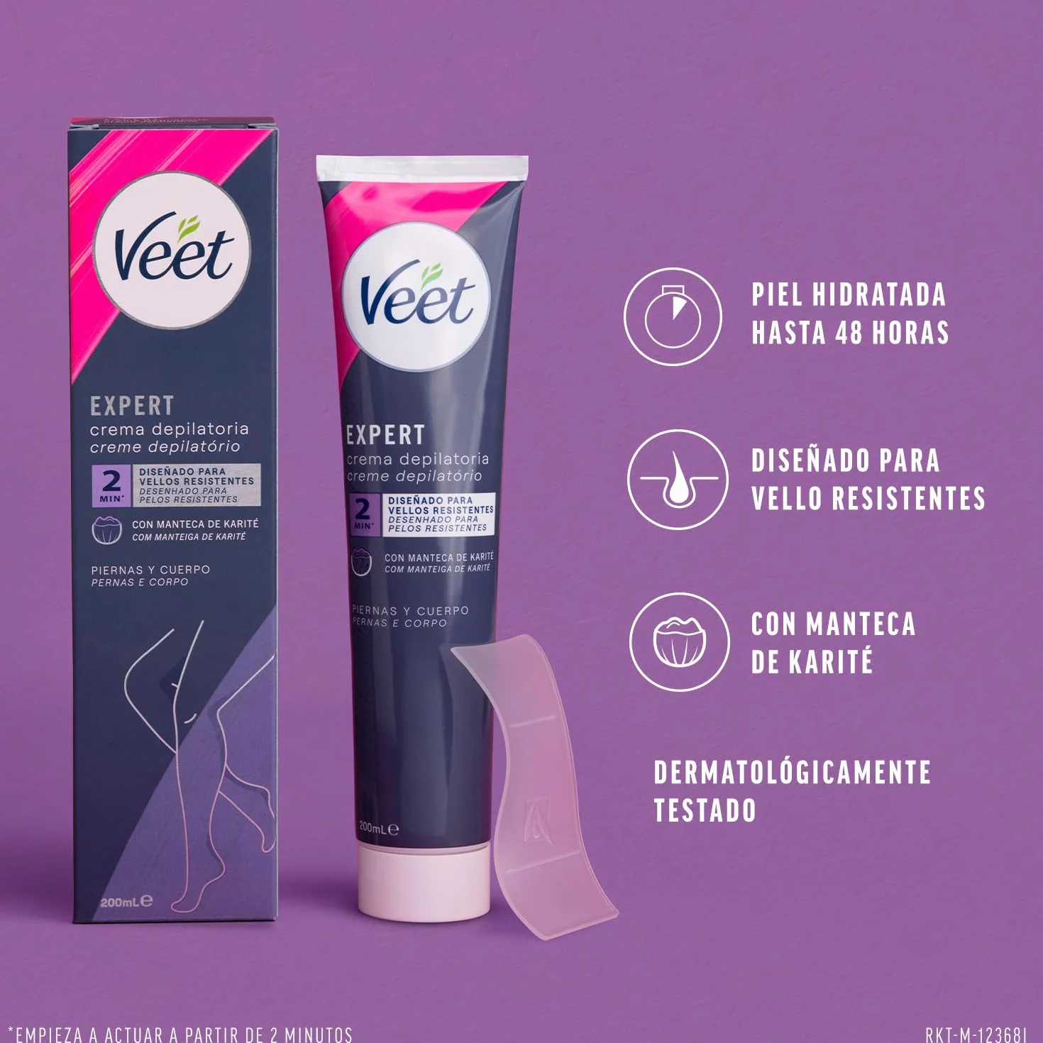 Veet Expert krem do depilacji kobiet do ciała i nóg, z matką shea, 200 ml
