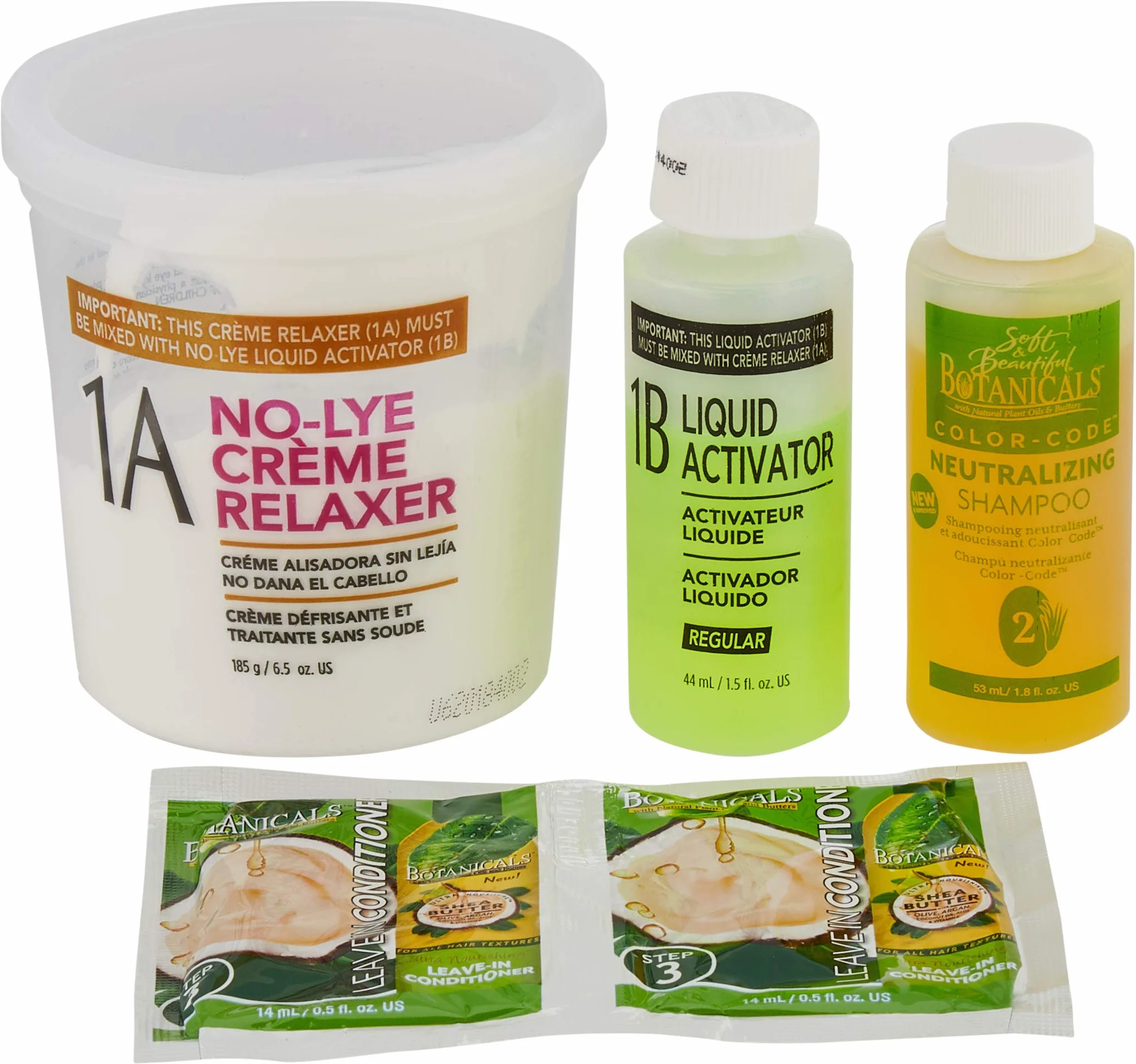 Soft & Beautiful Bot.Relaxer Kit Regular 1 Application