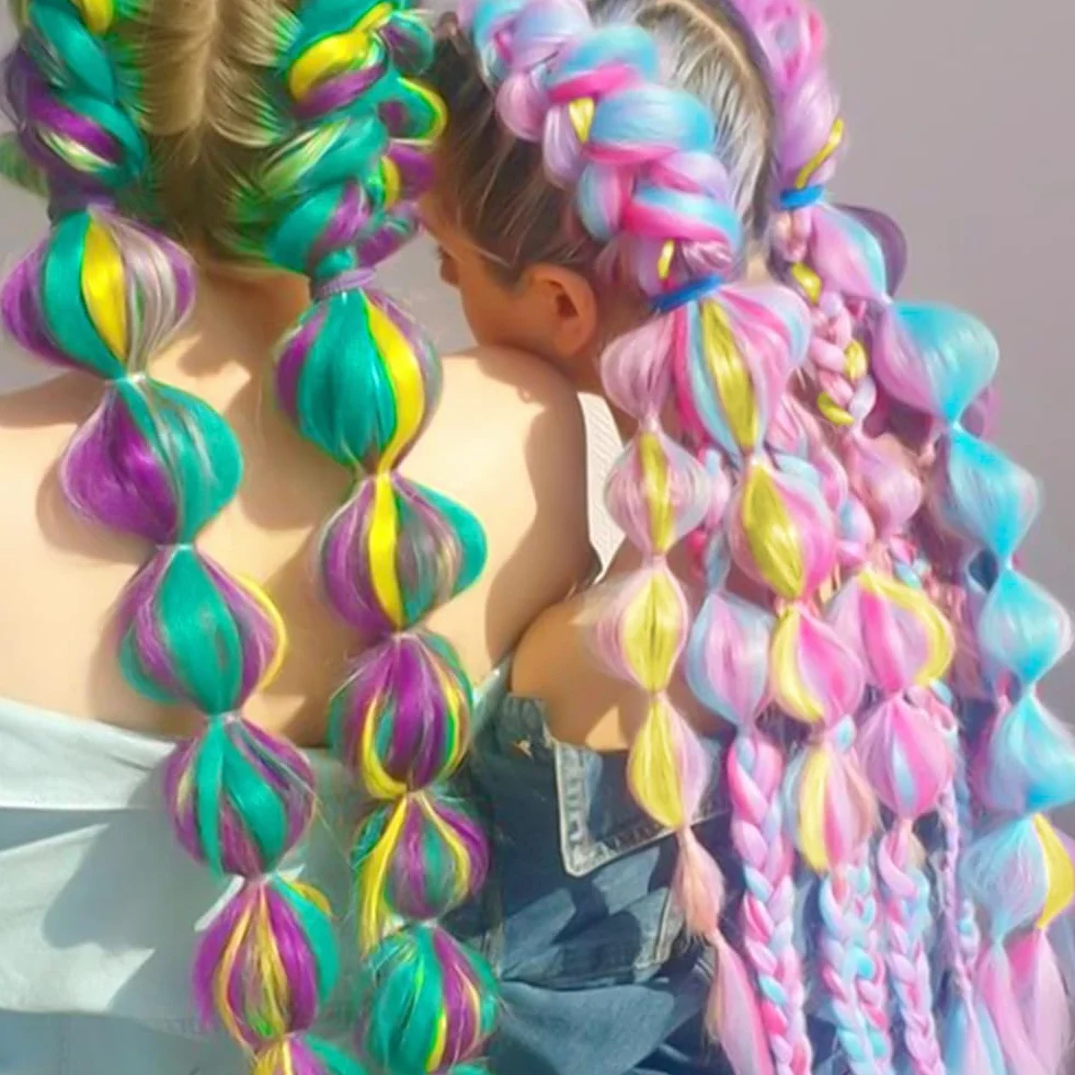 AUYAO Warkocz przedłużenie włosów, 3 szt. Jumbo Braids Meches, przedłużenie włosów z włókna syntetycznego, do szydełka, skręcania