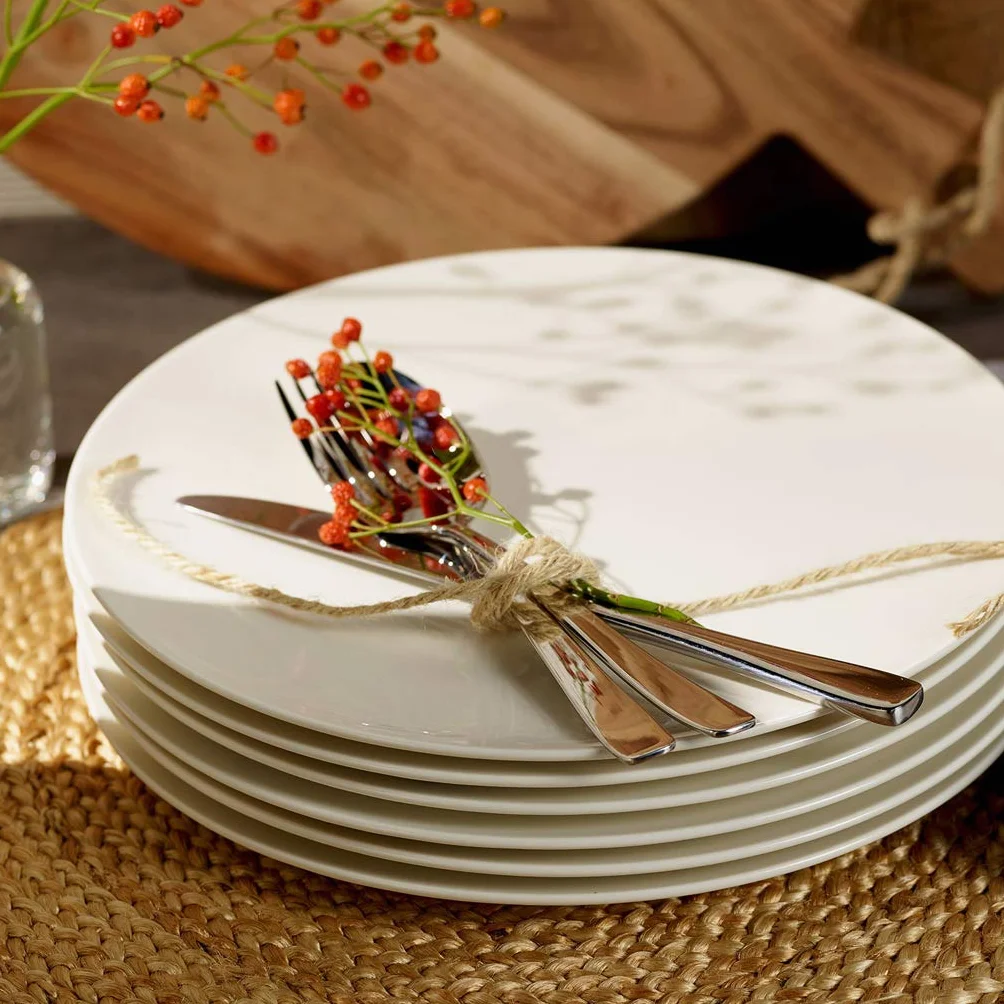 vivo by Villeroy & Boch – Voice Basic komplet sztućców, 30-cz., dla 6 osób, stal nierdzewna, odporne na korozję, można myć w zmywarce