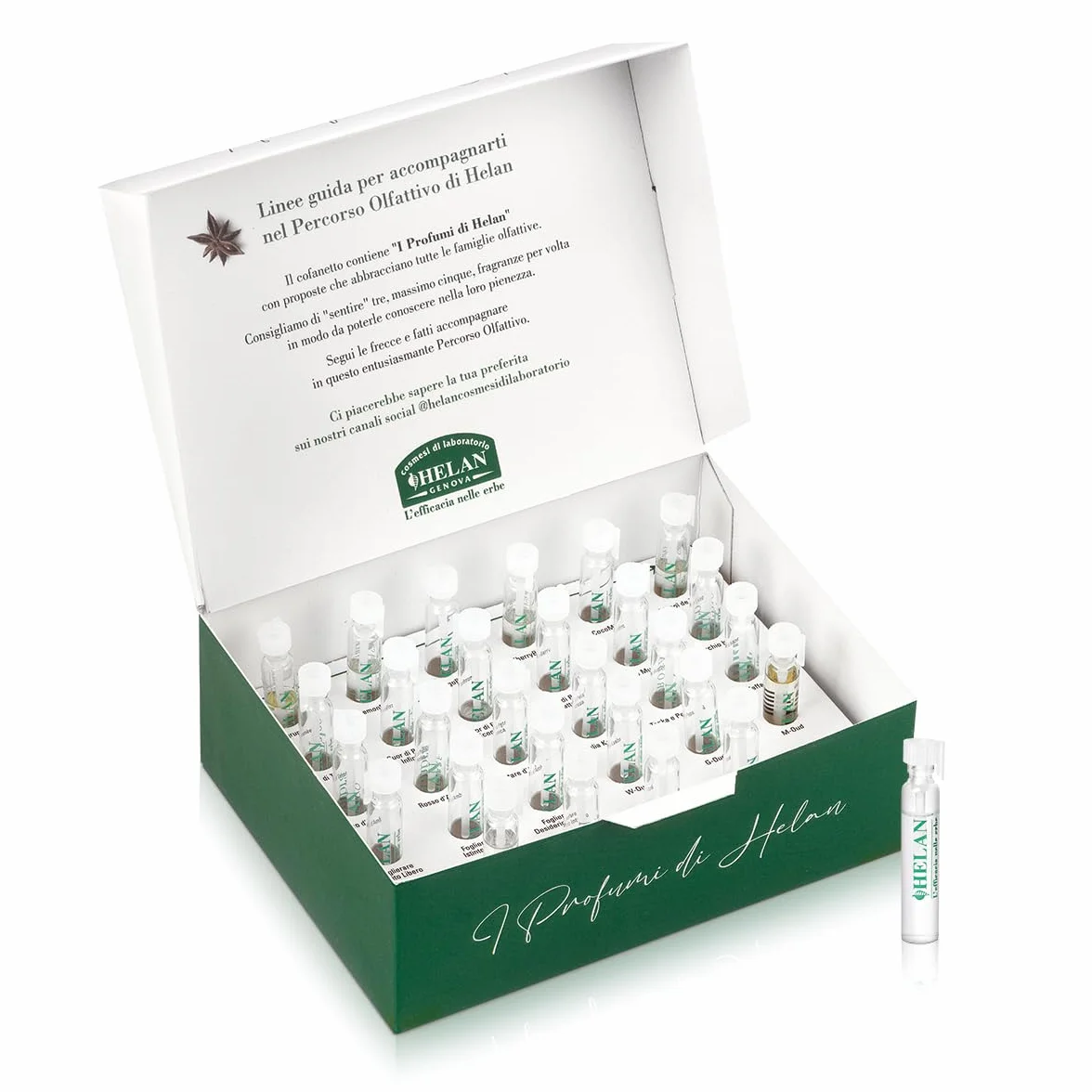 Helan Discovery Zestaw Perfum 28 ampułek próbek 1,5 ml zapachowy dla mężczyzn i kobiet
