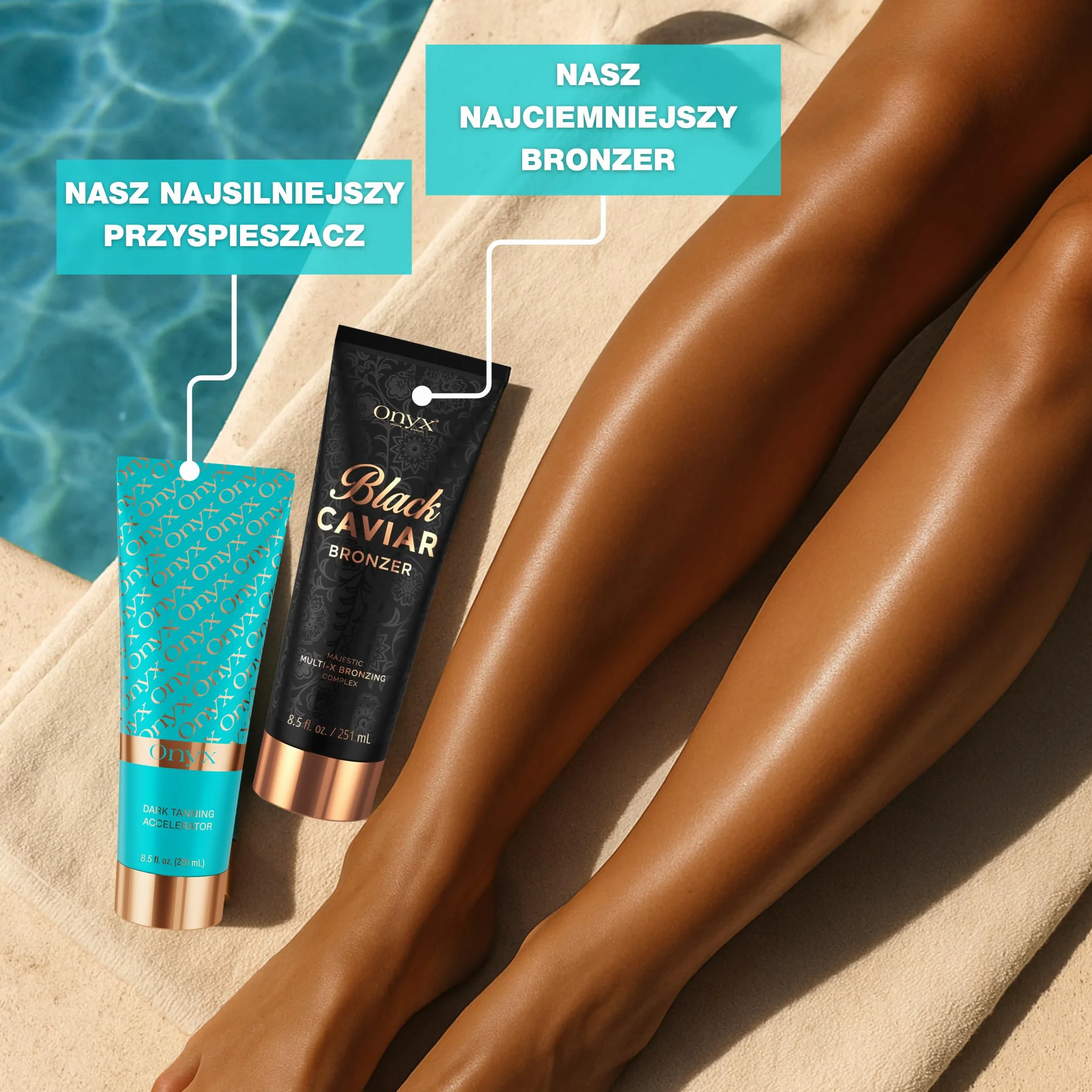 Onyx Dark Tanning Accelerator | Najsilniejszy przyspieszacz opalania do solarium i na zewnątrz od Onyx