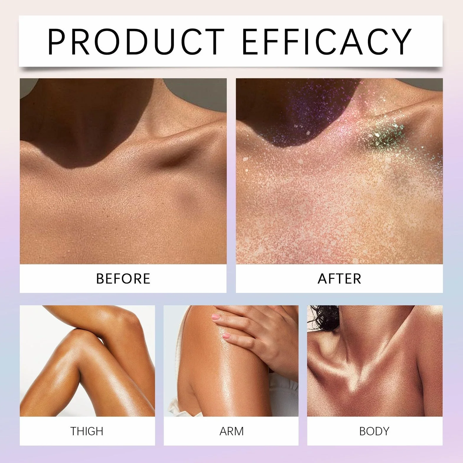 Orphic Shimmer Dry Oil, Orphic Body Shimmer, Body Glitter Oil, Glow Recipe, wielokolorowy, wodoodporny, długotrwały puder brokatowy na festiwal, maskaradę, urodziny (B)