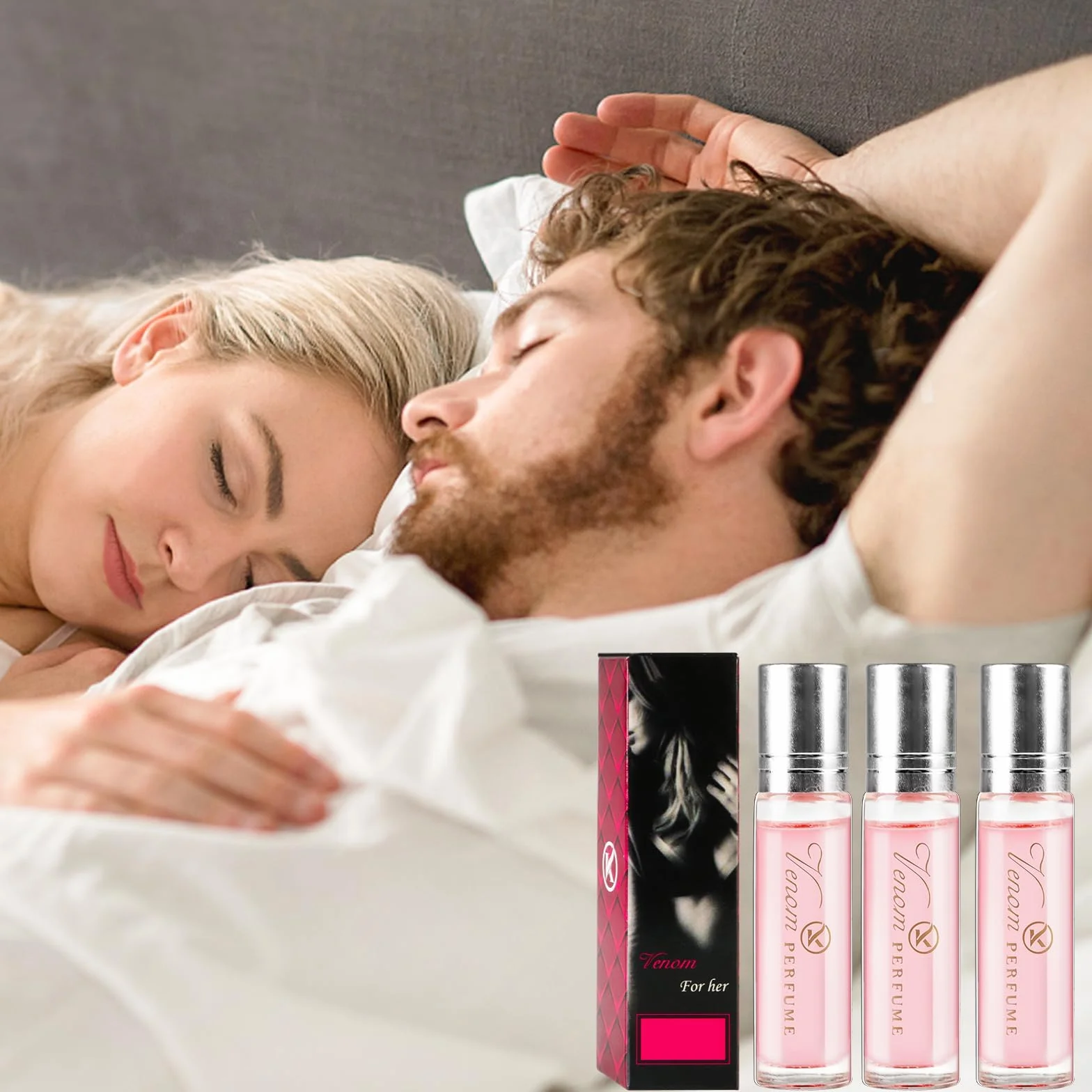 3pcs Pheromone Perfume for Women To Attract Men,Venom Pheromone Perfume,Roll-On Infused Essential Oil Perfume Cologne,10ml Concentrate Body Perfume Oil