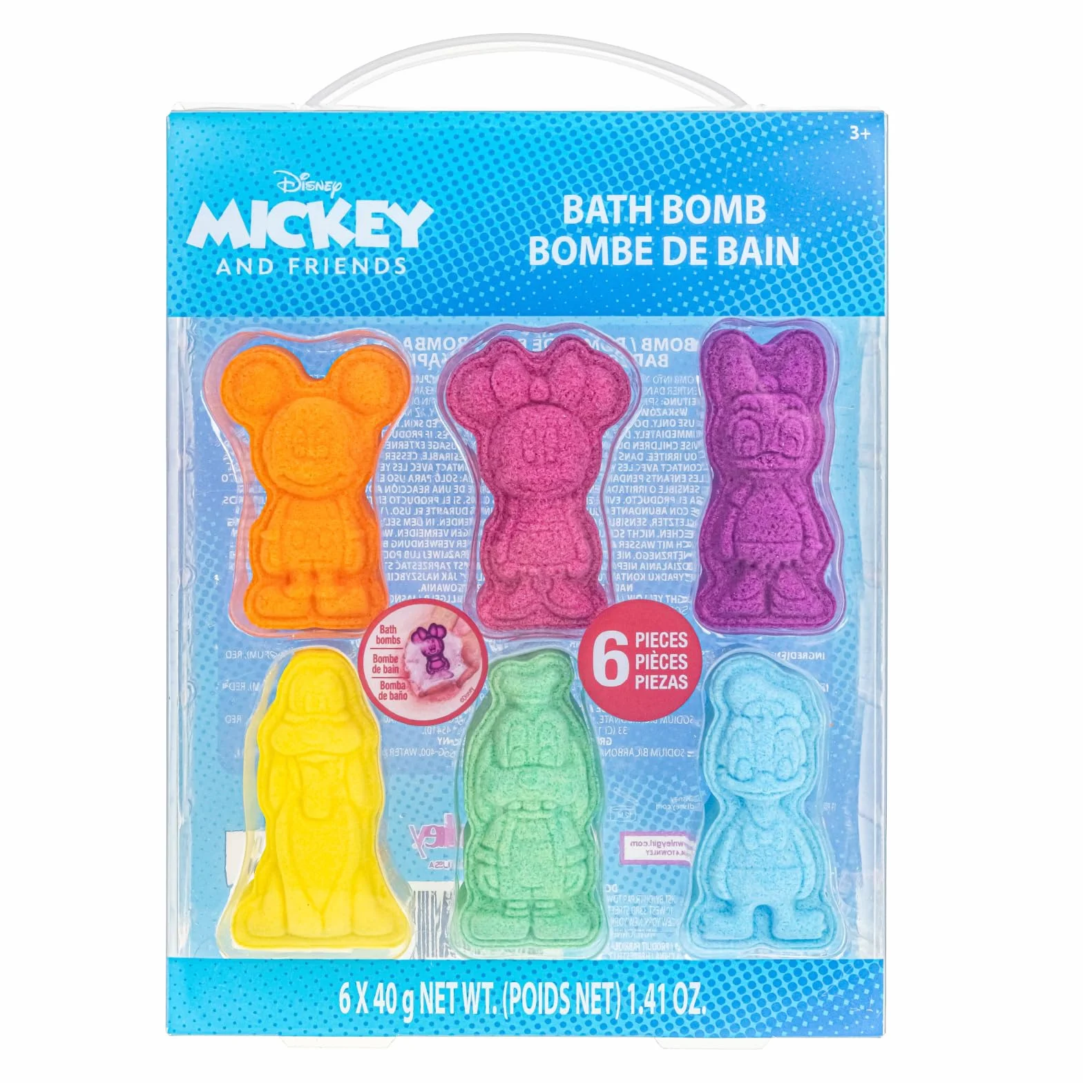 Mickey & Friends Kule do Kąpieli 6 szt Zapach Gumy Prezent