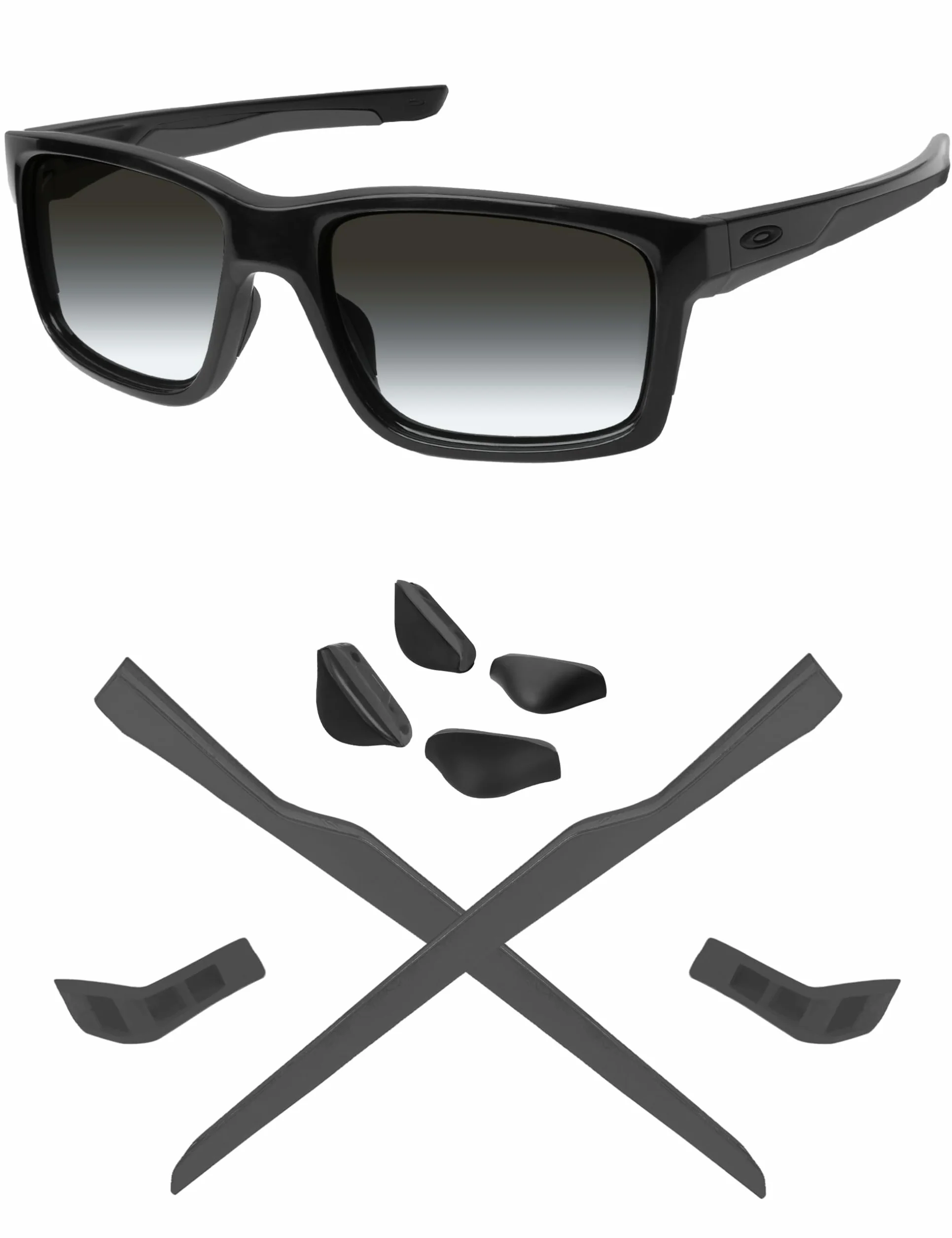 Mryok Wymienne nauszniki Nosepiece do okularów przeciwsłonecznych Oakley Mainlink/Mainlink XL/Mainlink MNP, Unikalny szary, Rozmiar uniwersalny