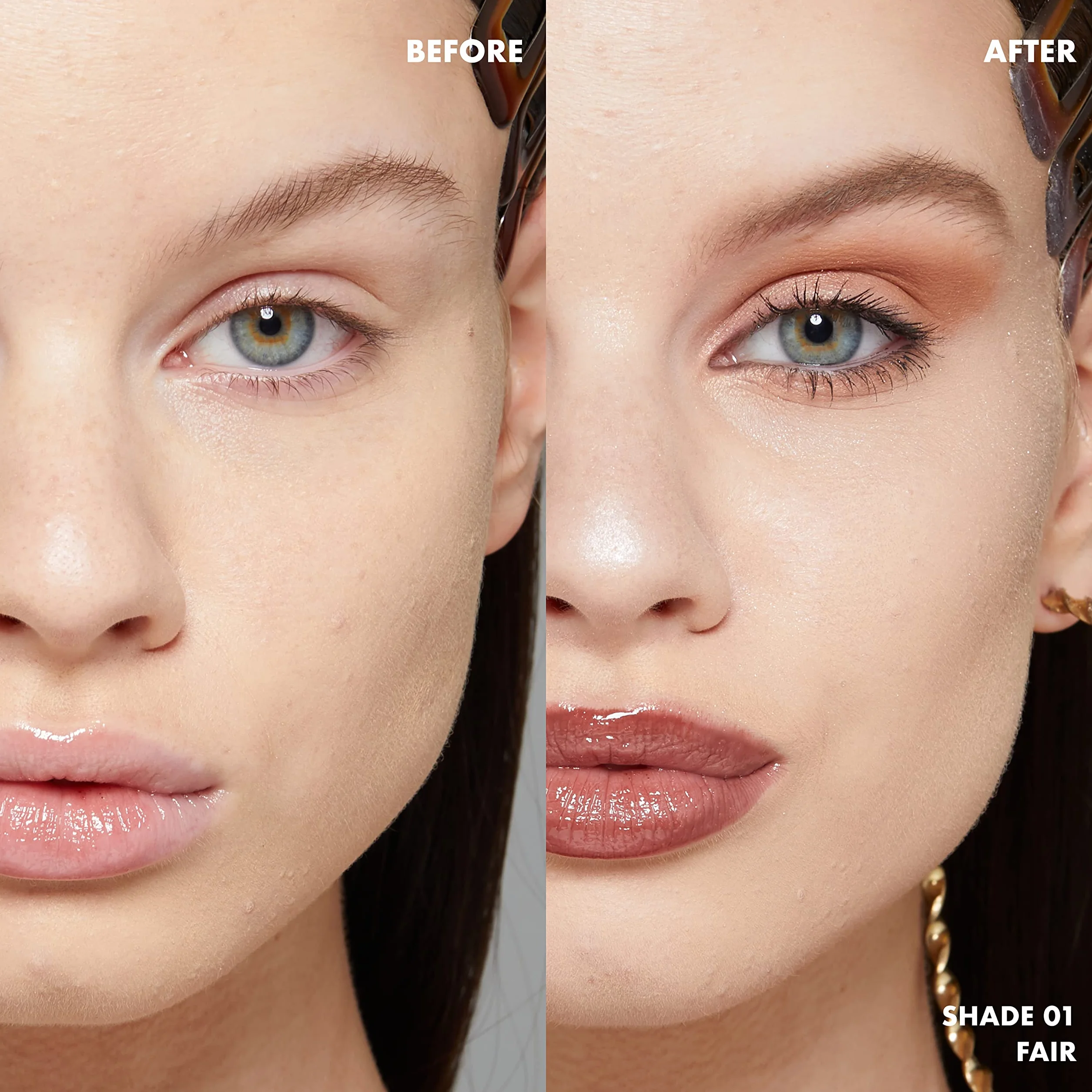 NYX Professional Makeup 3 Steps To Sculpt Face Sculpting Palette paleta do konturowania twarzy, pudry w dwóch odcieniach i rozświetlacz, karnacja jasna, Fair 01, 15 g