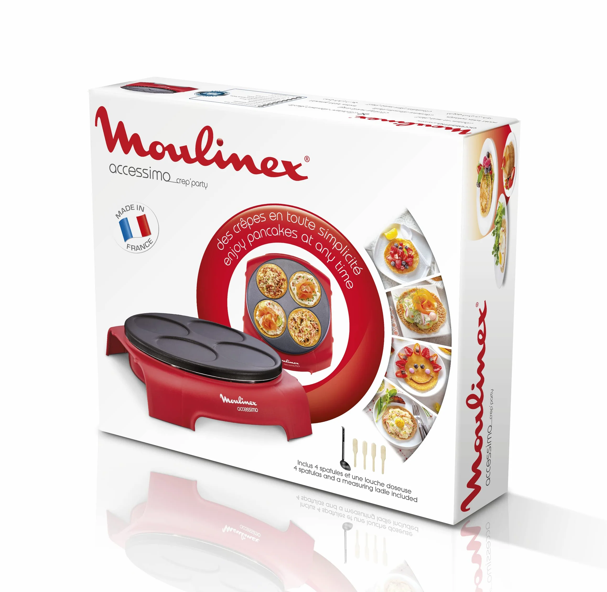 Moulinex PY312511 ACCESSIMO Pancake Party-Runde Red