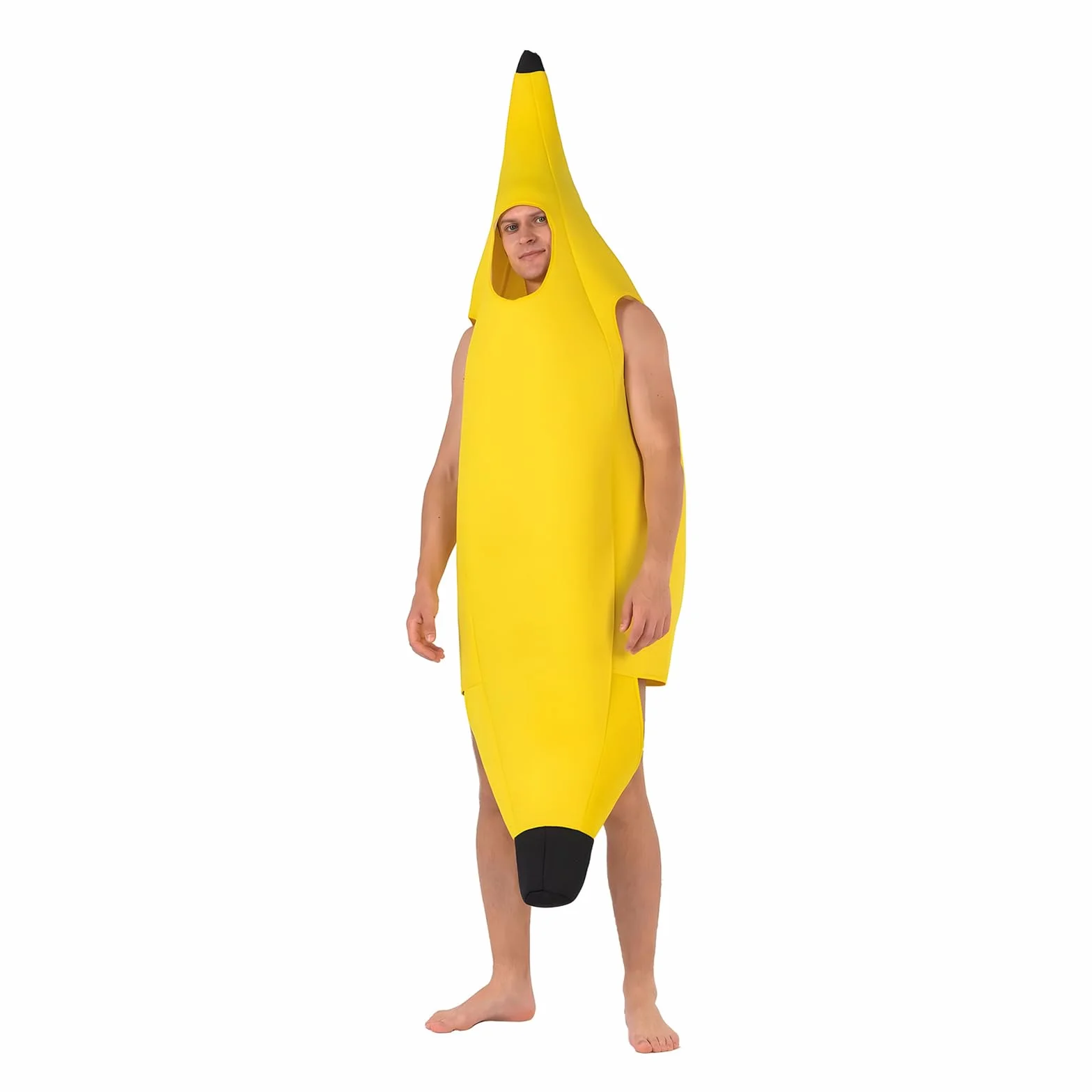 Kostium bananowy dla mężczyzn i kobiet, unisex, lekki kostium bananowy dla dorosłych, rozmiar uniwersalny, zabawny kostium owocowy, zabawny kostium na Halloween, karnawał, imprezę Cosplay