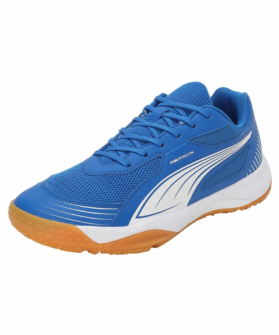 PUMA Solarflash Iii buty do hali unisex, Puma Team Royal PUMA biały, 42 EU