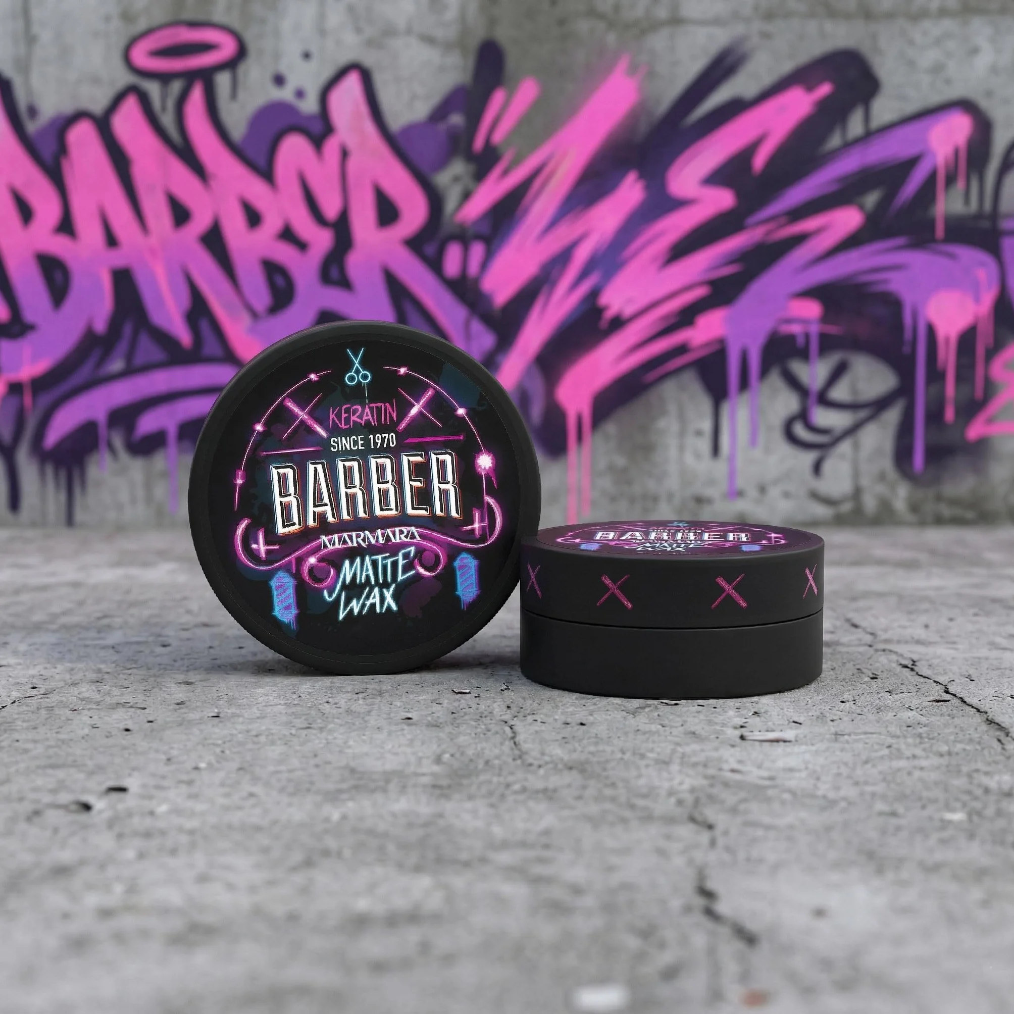 Barber Marmara Wosk do włosów matowy, lekka kontrola, wodna formuła, matowe wykończenie, dodaje objętości i tekstury, z keratyną, łatwe do mycia, kontrola puszenia 150ml