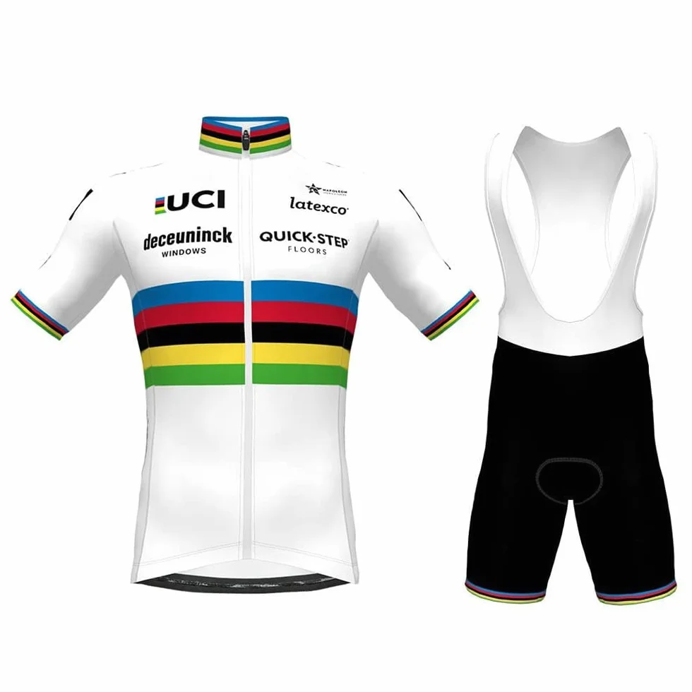 Zestaw strojów rowerowych, męskie stroje rowerowe z szybkoschnącą oddychającą koszulą i spodenkami z poduszką 3D, odprowadzająca pot strój rowerowy do jazdy na rowerze, biegania, jazdy konnej,